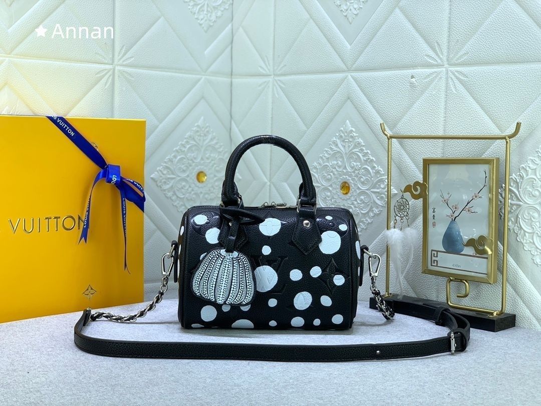 沸騰 LOUIS VUITTON ルイヴィトン ハンドバッグ モノグラム アンプラント LV X YK スピーディ バンドリエール 20 cm ボストンバッグ