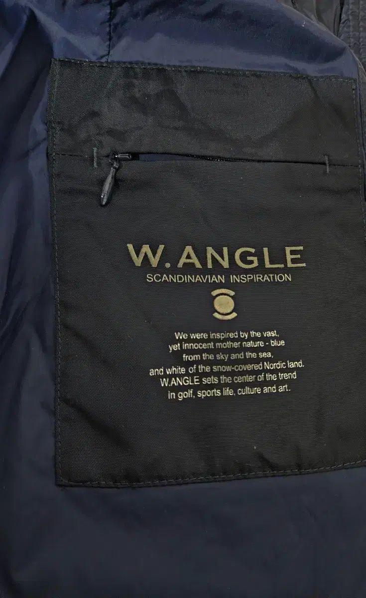 66 WIDE ANGLE ワイドアングル ゴルフ ネイビー ダウン ハーフダウン