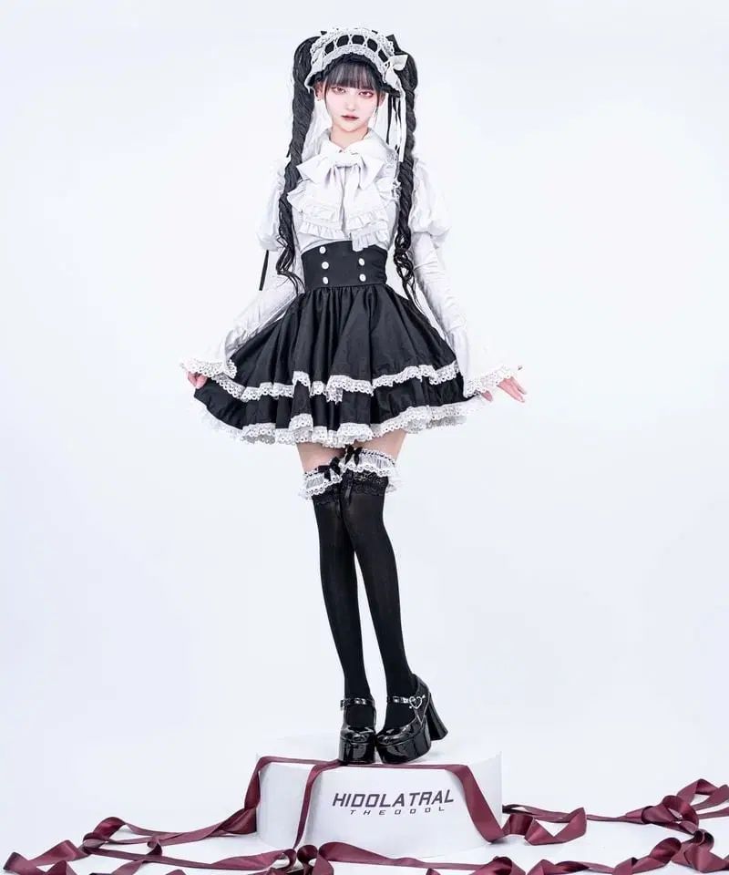 hidolatral theodol テオドール 2段 フリル コルセット スカート