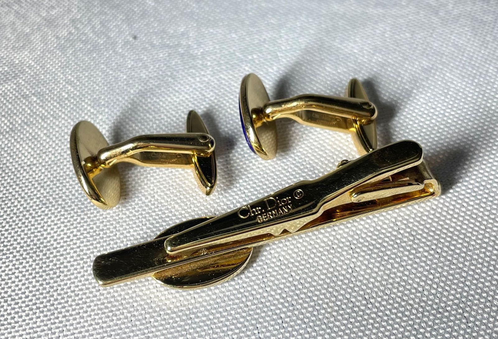 Dior ディオール ラピスラズリ装飾 ゴールドメタル ネクタイピン