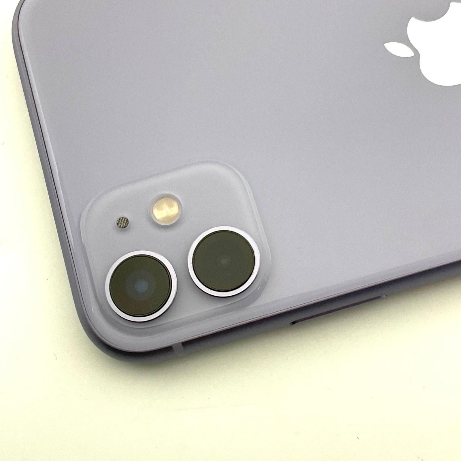 iPhone 11 64GB パープル au 白ロム 動作確認済 81%【全額返金保証