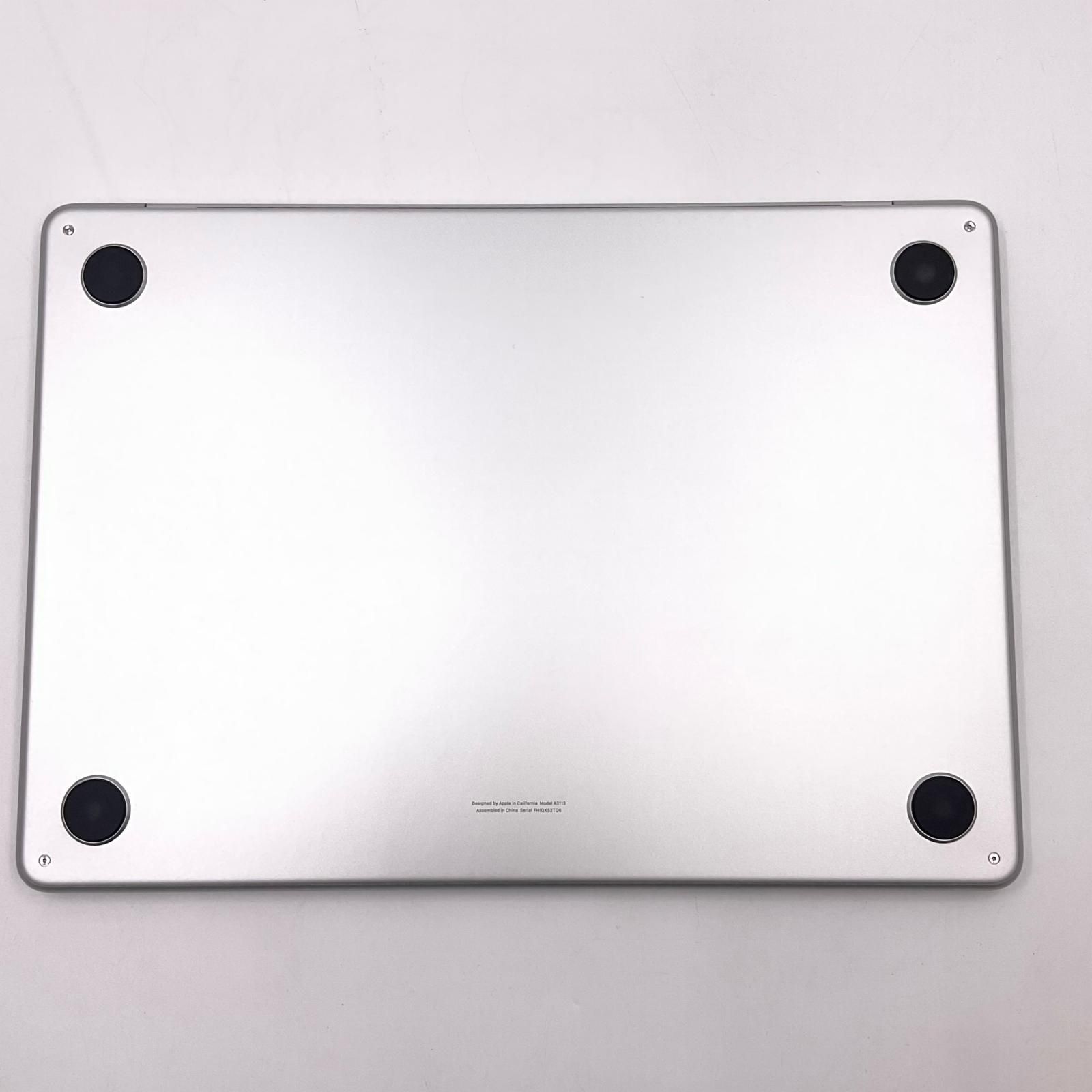 【本物保証,定番人気】 Apple MacBook Air 13インチ 2024 M3 16GB SSD 512GB シルバー 100% 美品 動作確認済【全額返金保証】【最速発送】