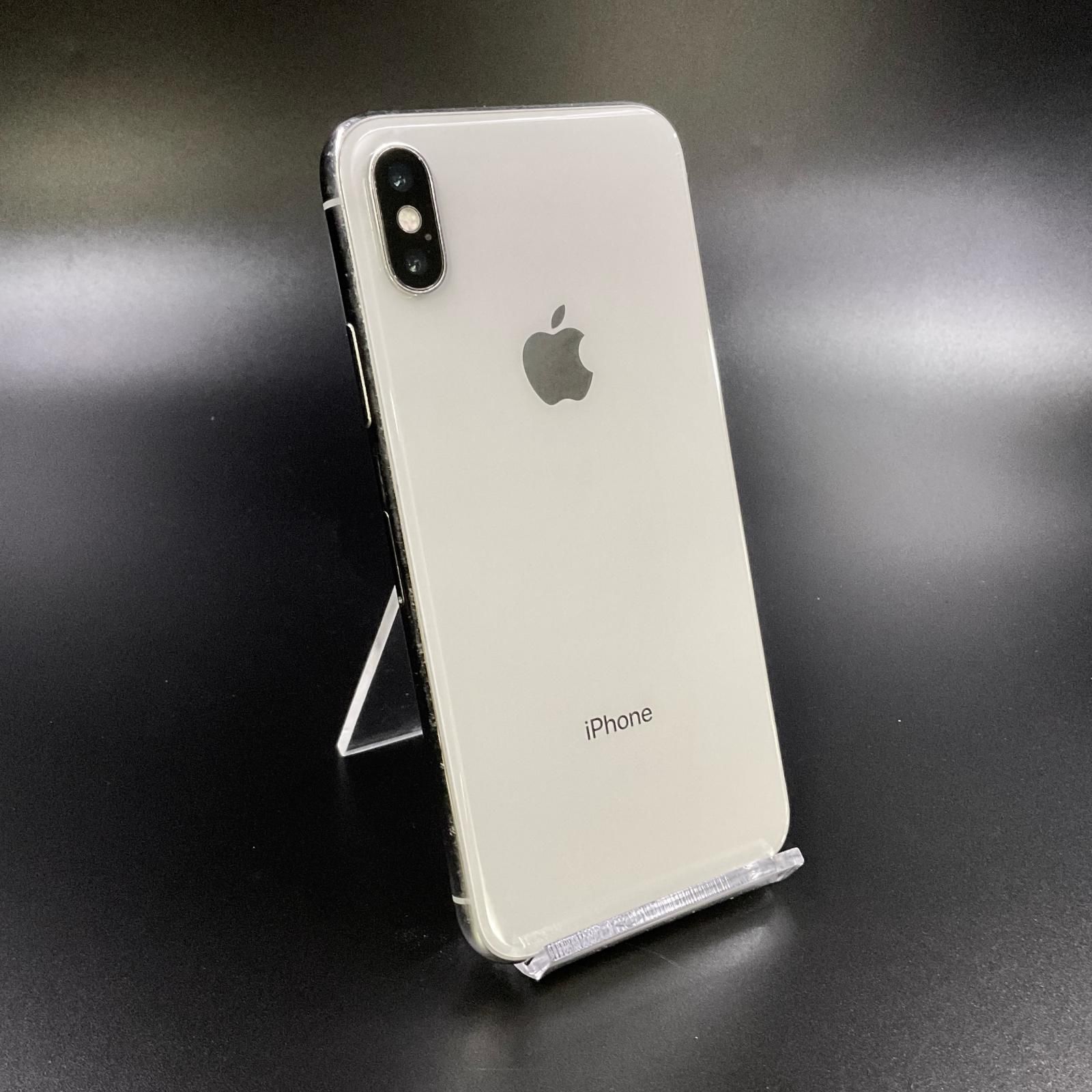 最速発送】 iPhone X 256GB シルバー Softbank 白ロム【難有】 75