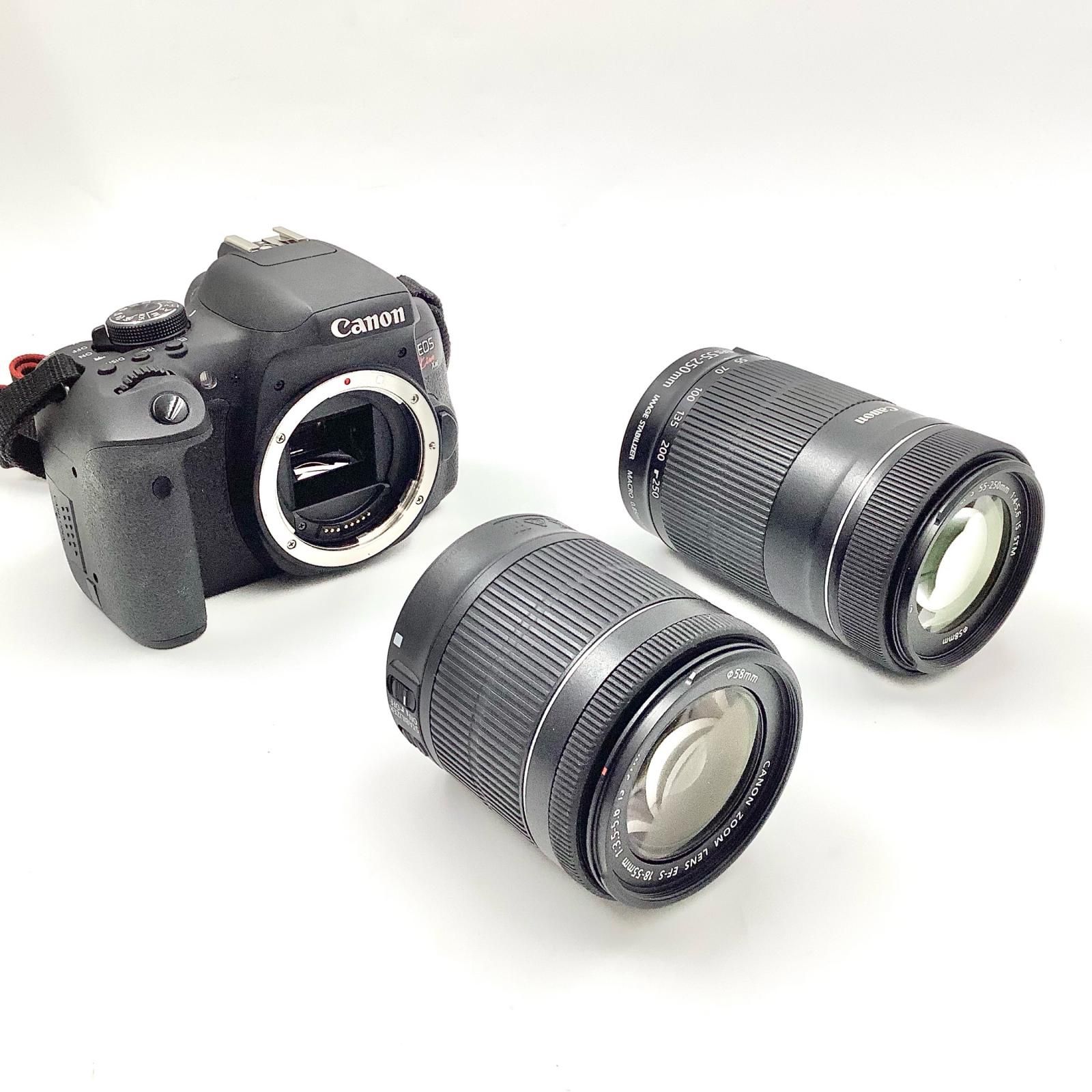 Canon デジタル一眼 EOS Kiss X 8 i ダブルズームキット ブラック