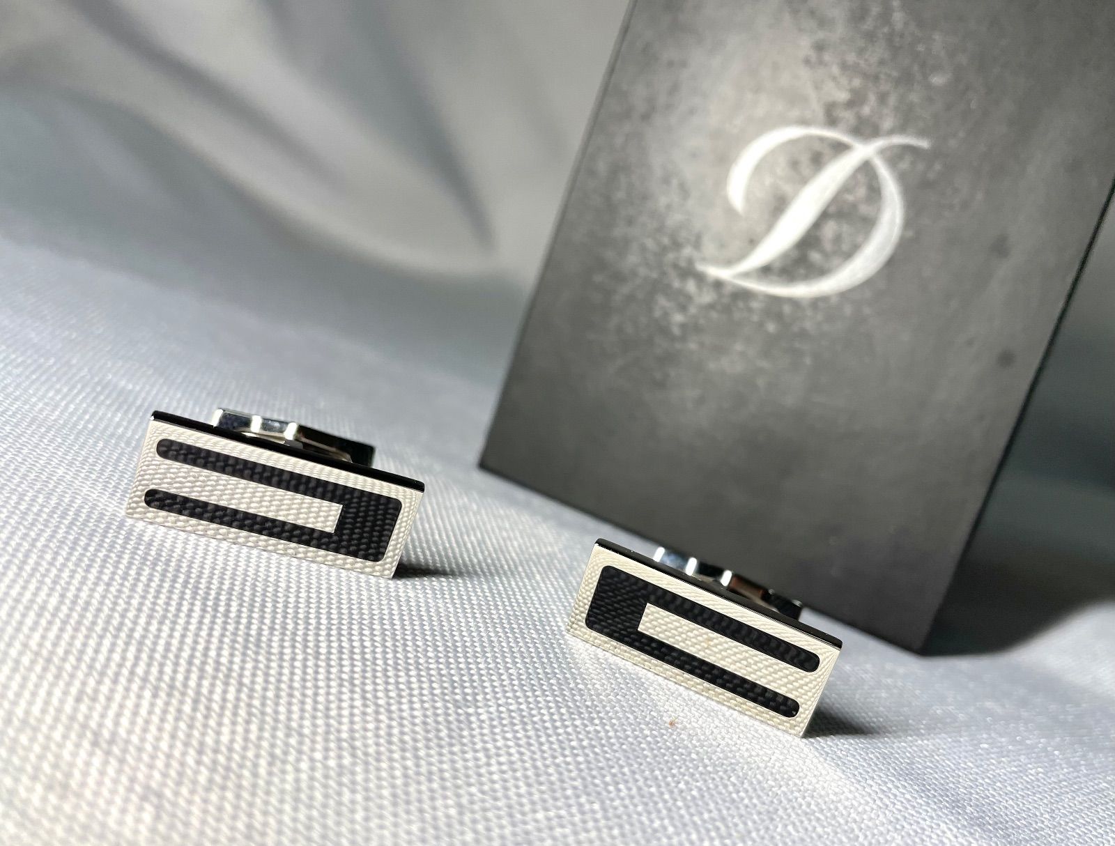 美品 S.T.Dupont デュポン Dライン ブラック＆シルバーメタリック