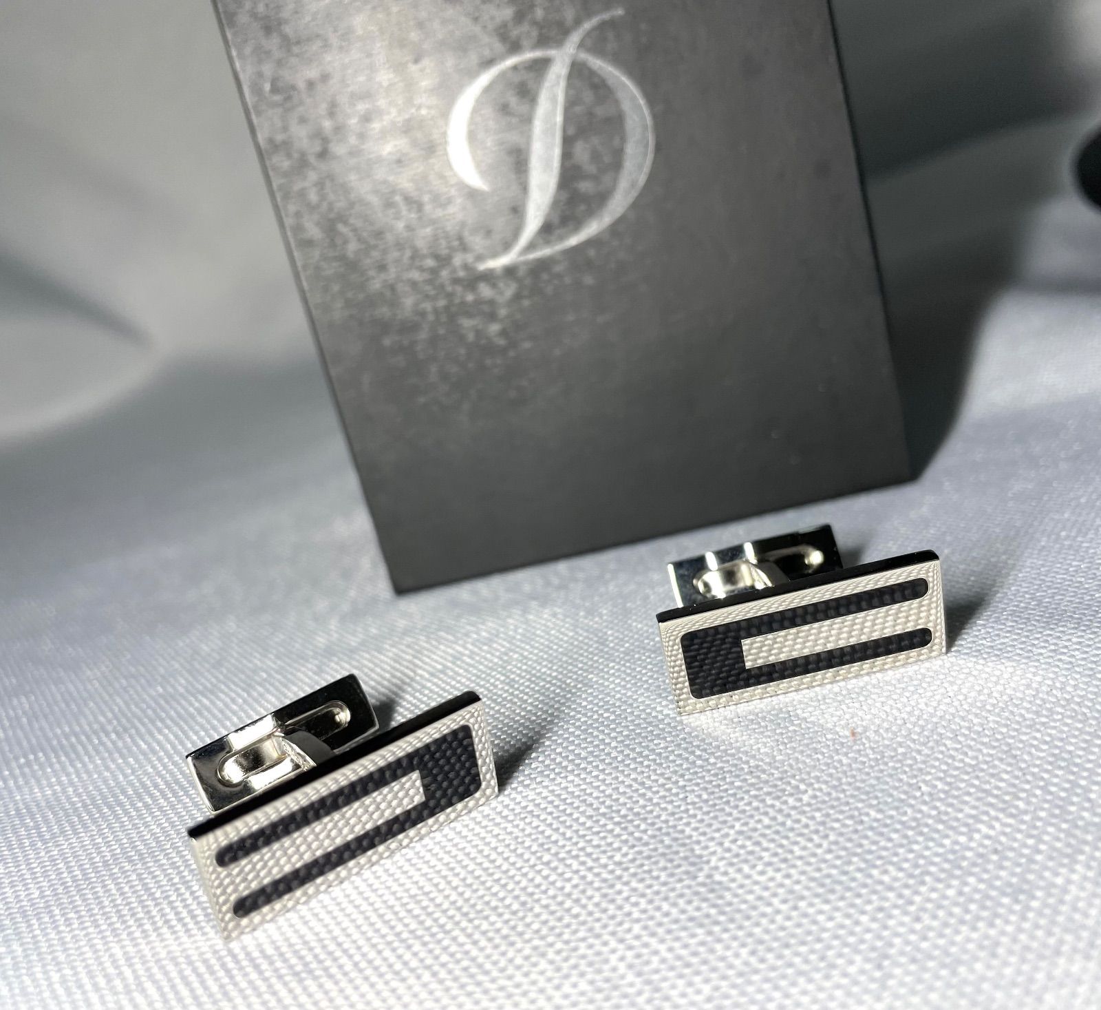 美品 S.T.Dupont デュポン Dライン ブラック＆シルバーメタリック