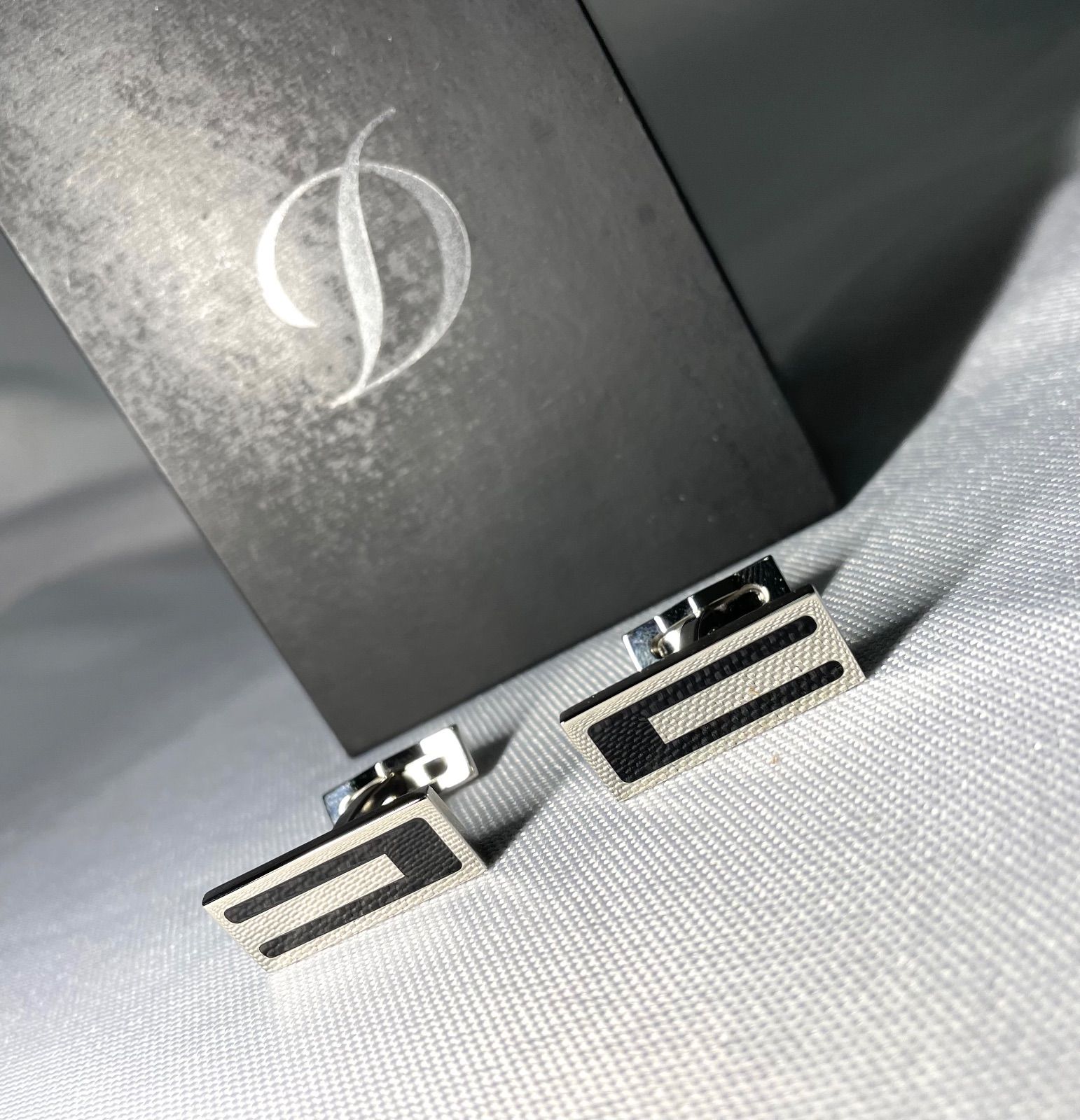 美品 S.T.Dupont デュポン Dライン ブラック＆シルバーメタリック