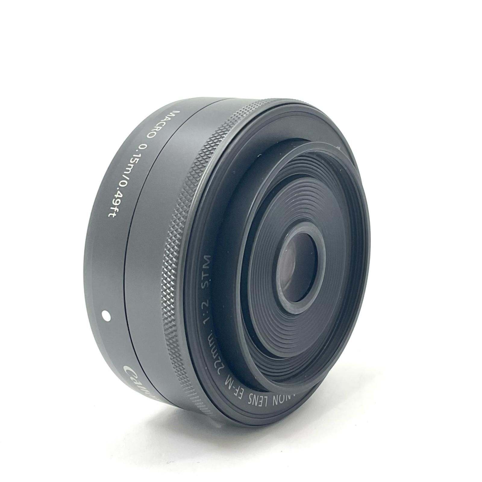 【全額返金保証】【最速発送】Canon EF-M22mm F2 STM 美品 動作確認済