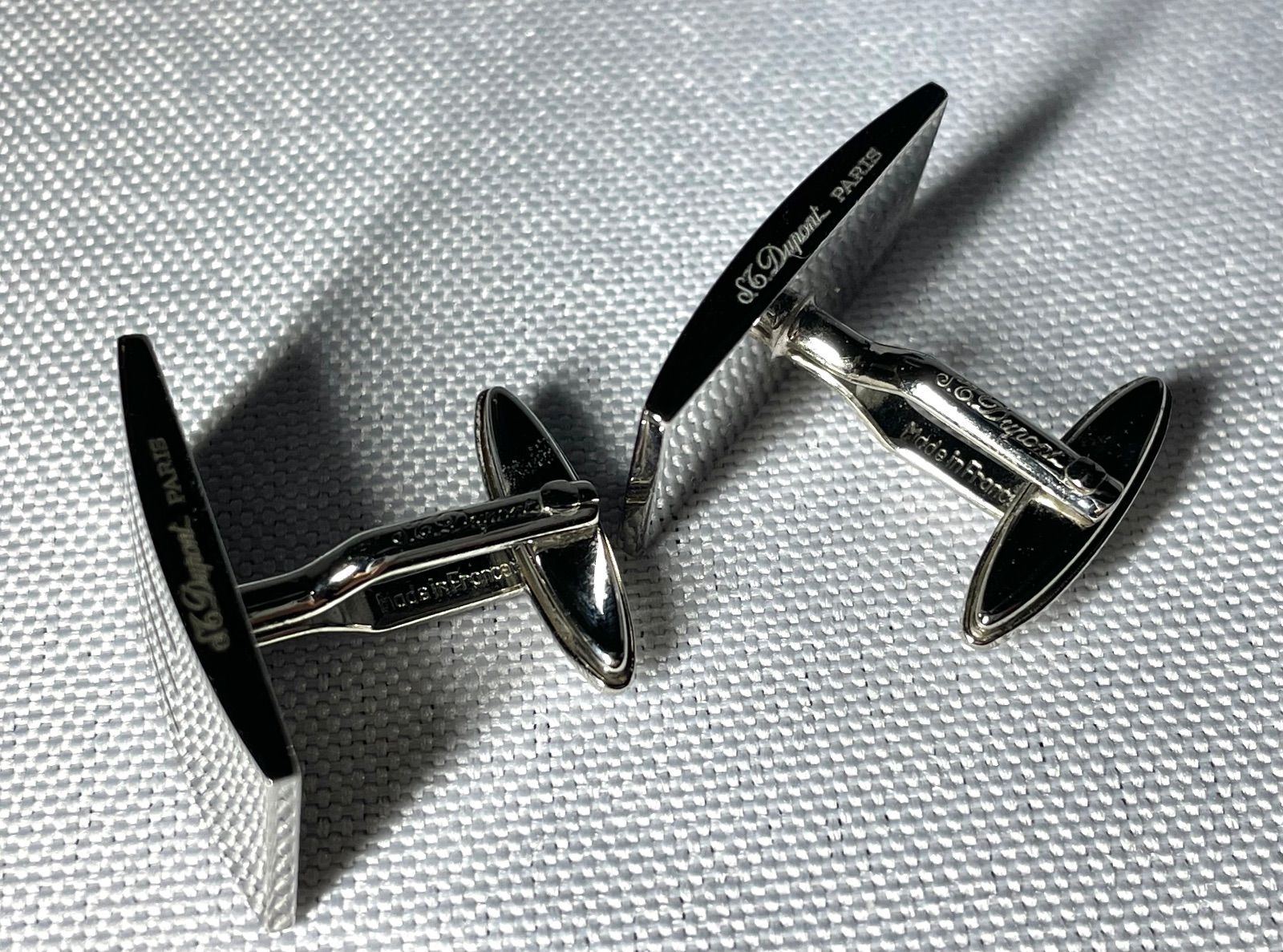 S.T.Dupont デュポン ストライプライン スクエアカフス カフリンクス