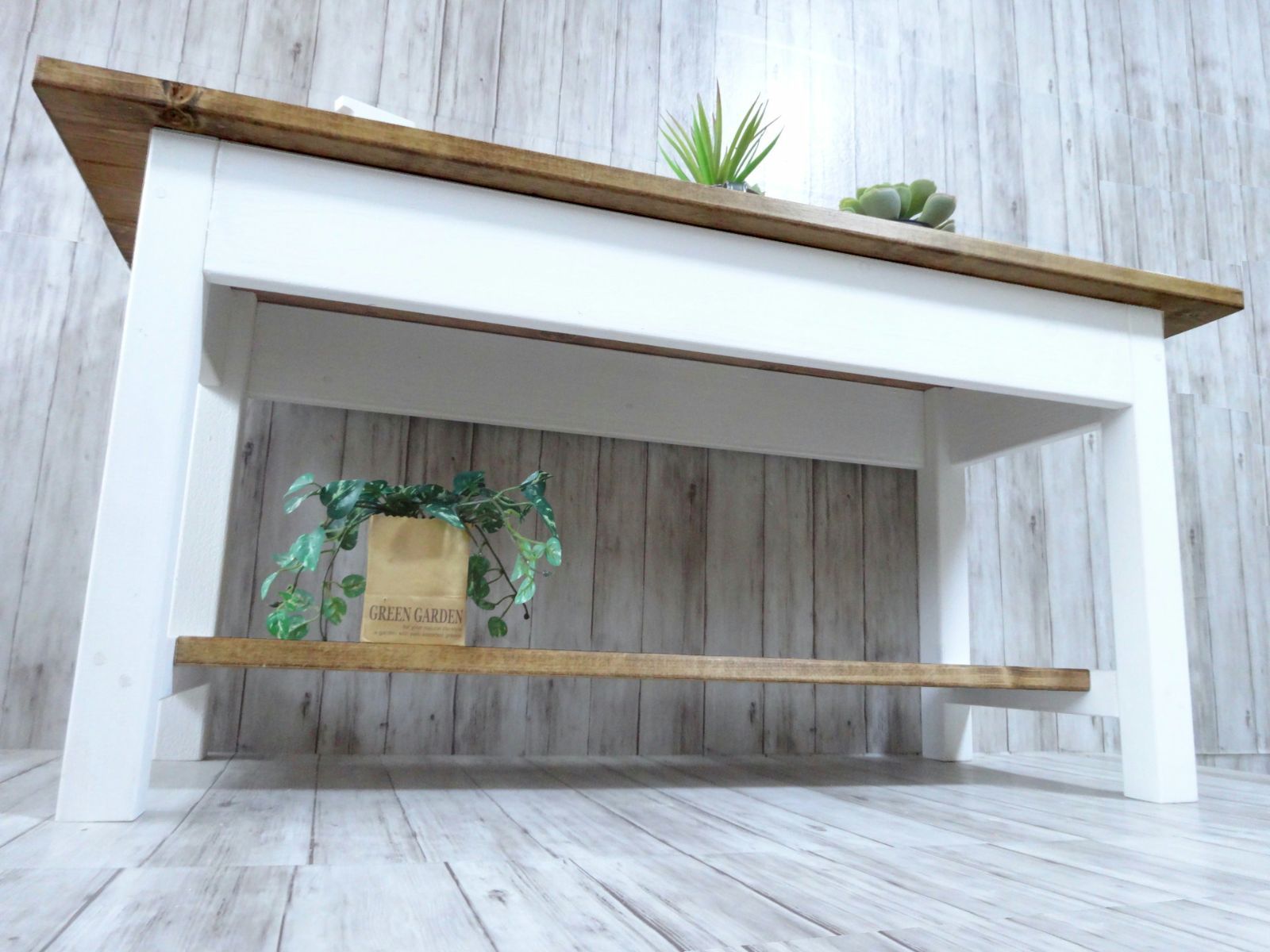 ウッドツートンテーブル