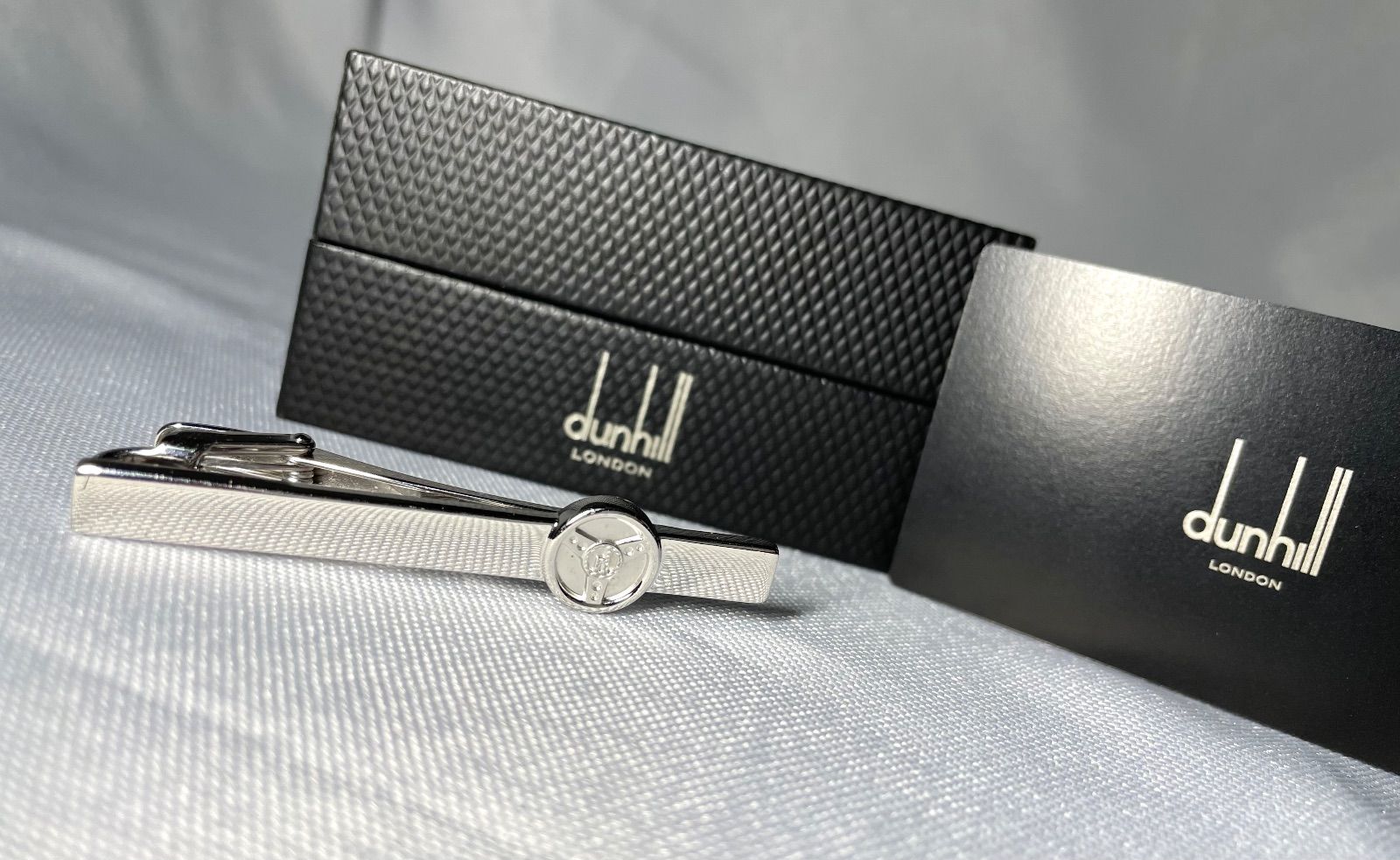 dunhill ダンヒル フェラーリホイールデザイン dロゴ スターリングシルバー SV 925ネクタイピン タイピン タイバー あり