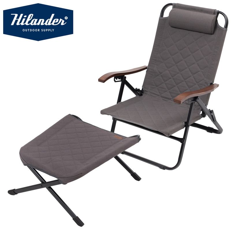 Hilander ハイランダー なセット クライマックスローチェア2 AL アルミ クライマックスオットマン グレー