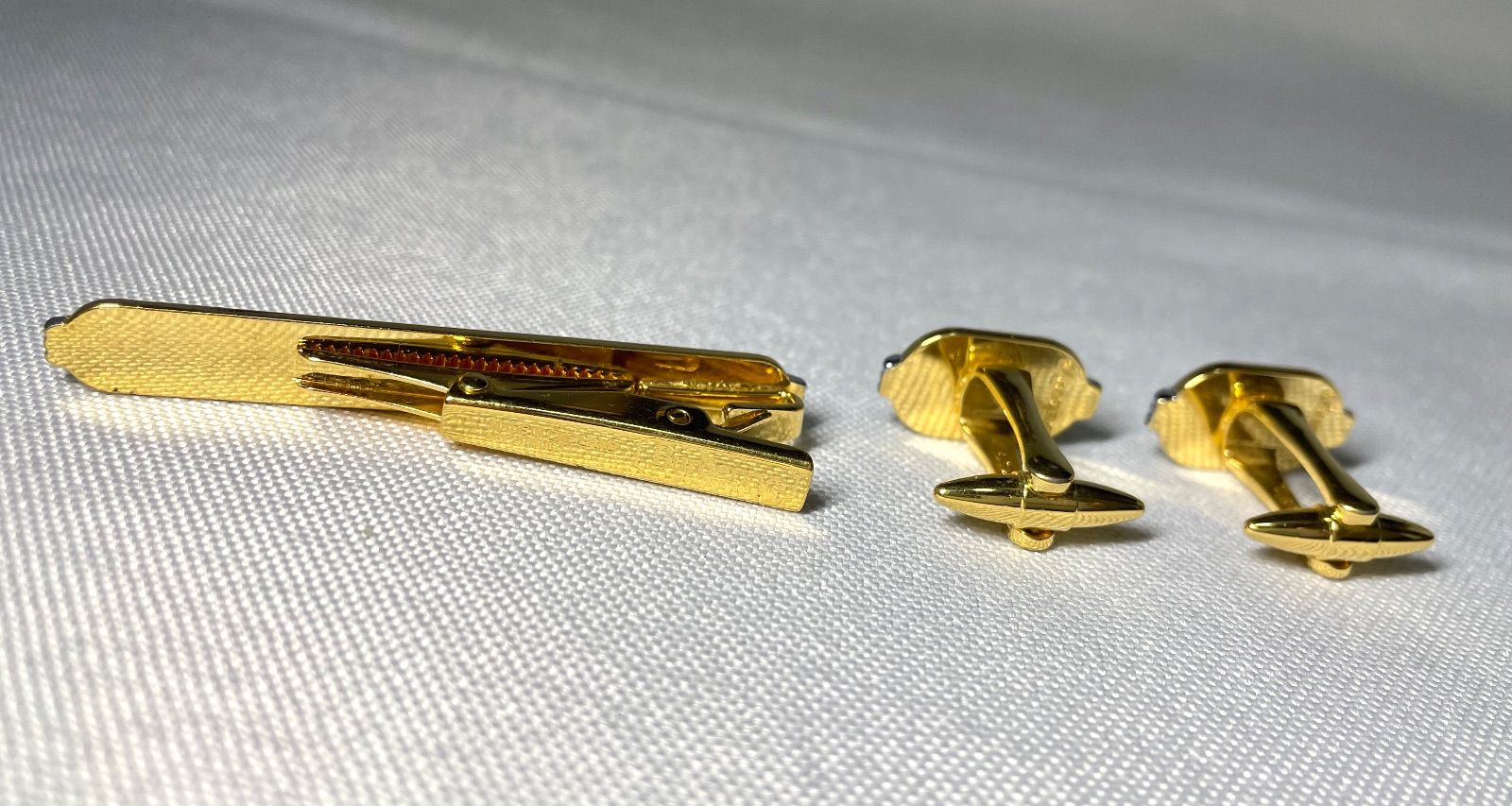 【Burberrys】バーバリー ヴィンテージ カフス&タイバーセット 美品 美品 Burberry バーバリー チェックライン カフス ネクタイピン セット