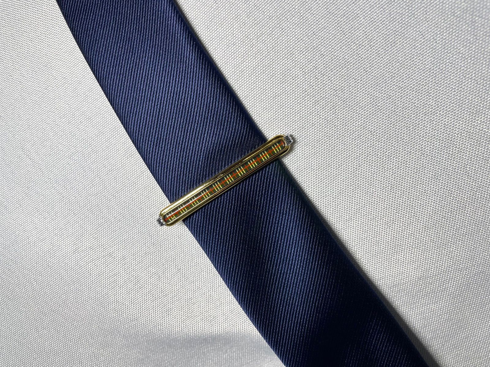 美品 Burberry バーバリー チェックライン カフス ネクタイピン セット