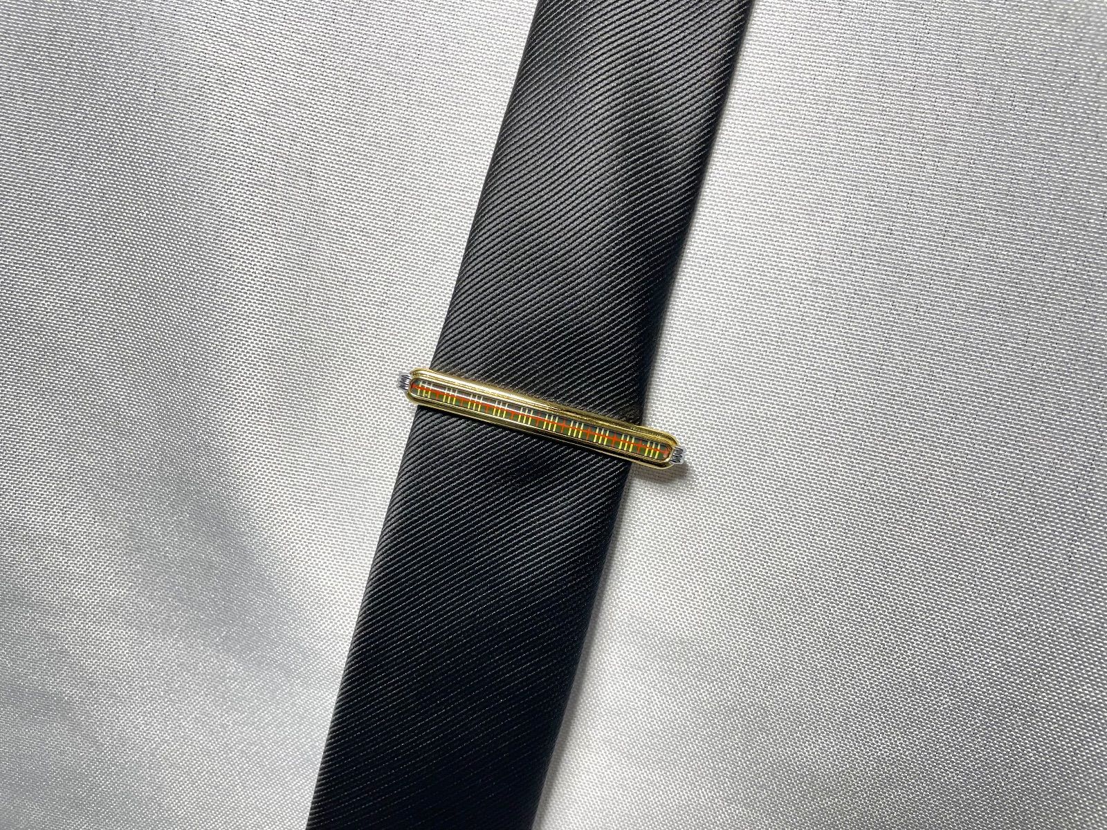 美品 Burberry バーバリー チェックライン カフス ネクタイピン セット