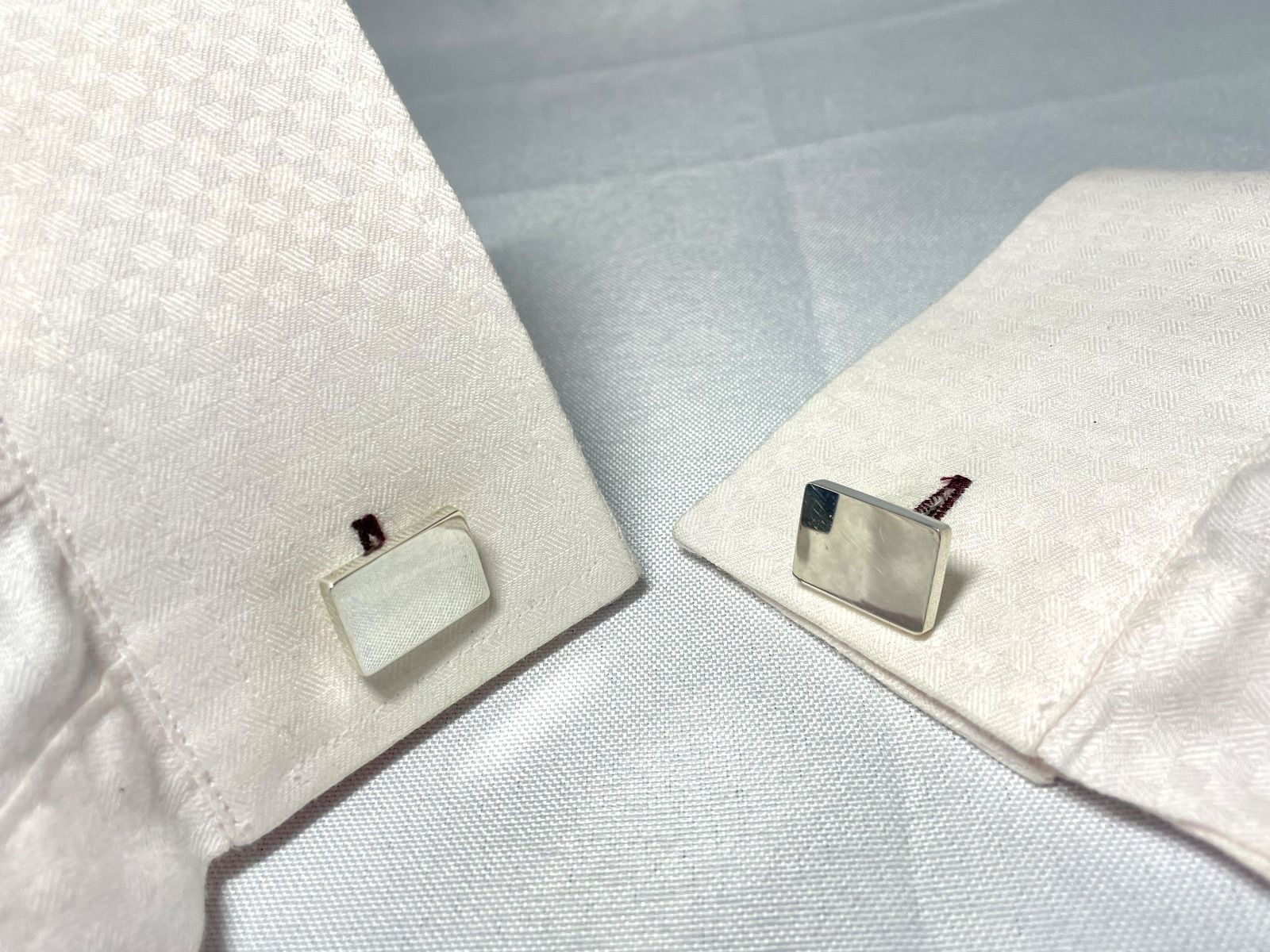 Burberry バーバリー 鏡面スターリングシルバー SV925 スクエアカフス