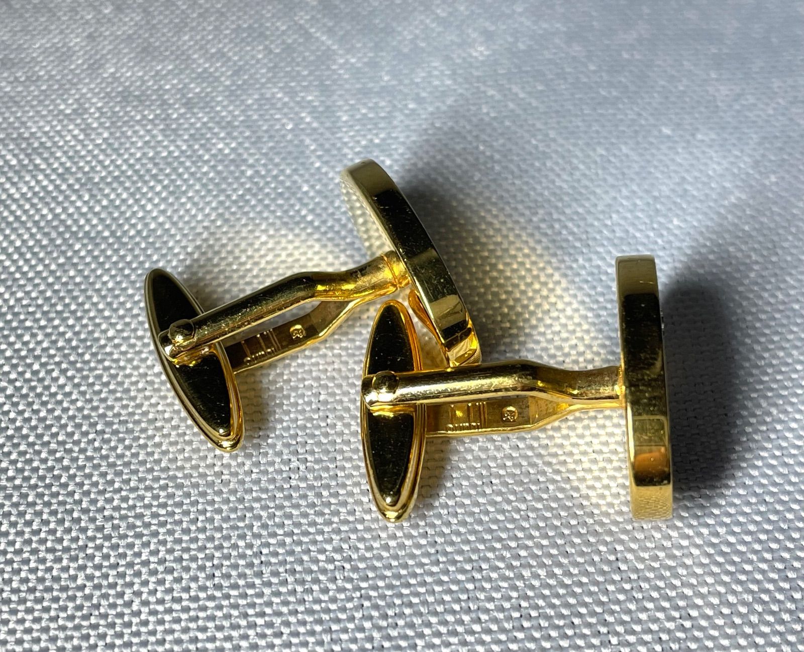 dunhill ダンヒル dロゴ＆メッシュライン シルバー＆ゴールド