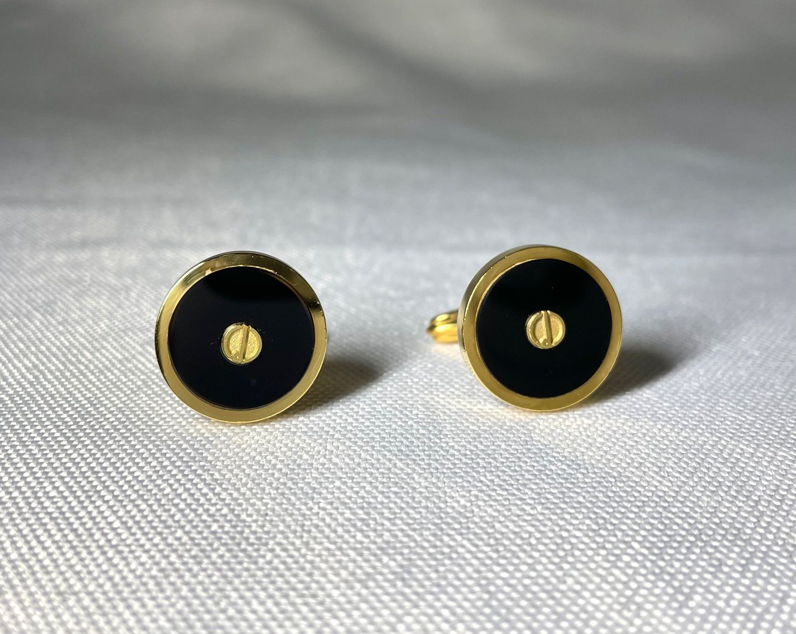 dunhill ダンヒル dロゴ ブラックストーン＆ゴールド ヴィンテージ