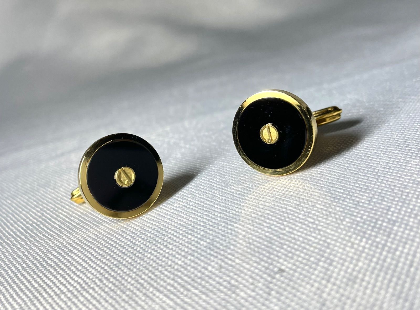 dunhill ダンヒル dロゴ ブラックストーン＆ゴールド ヴィンテージ