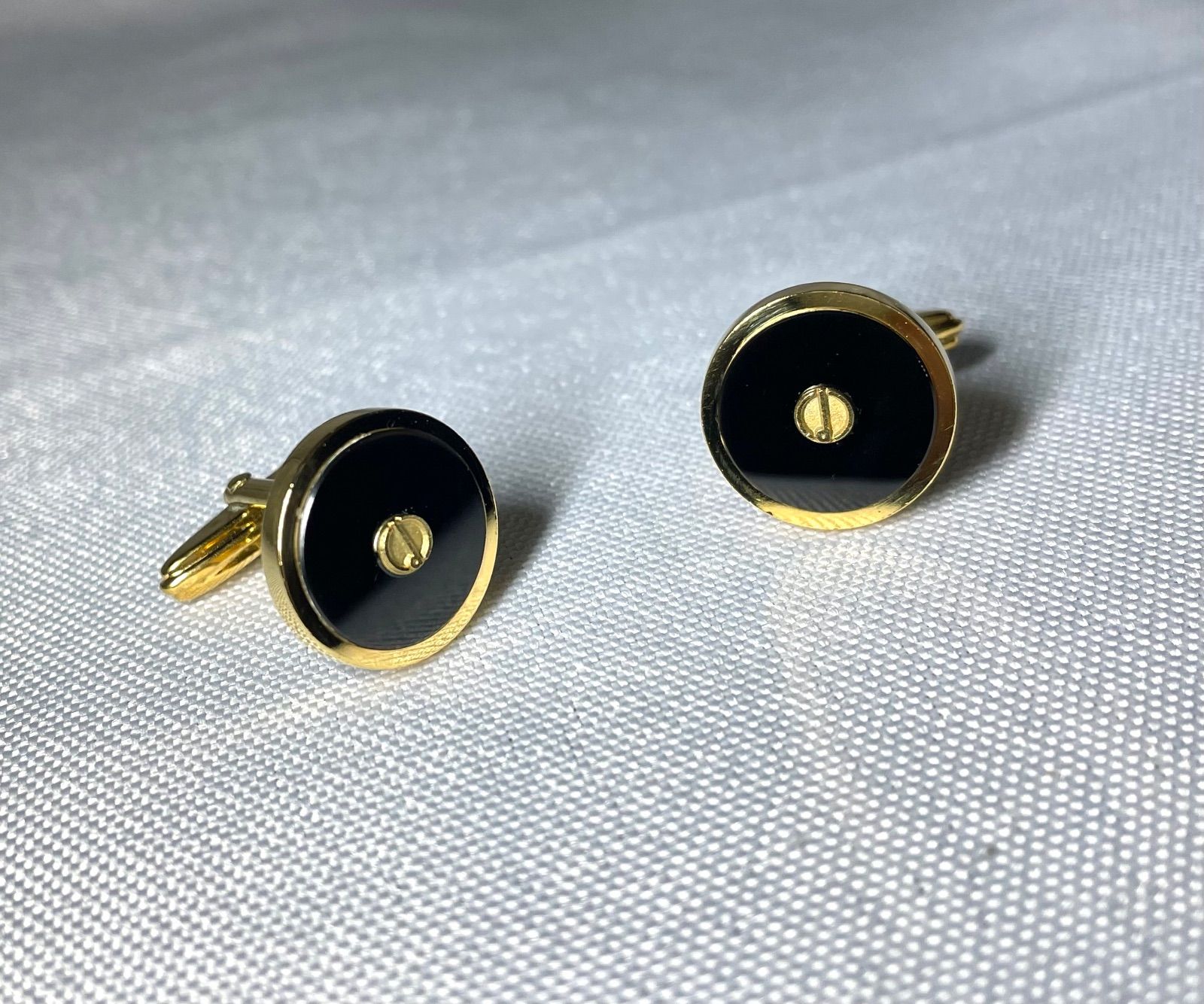 dunhill ダンヒル dロゴ ブラックストーン＆ゴールド ヴィンテージ