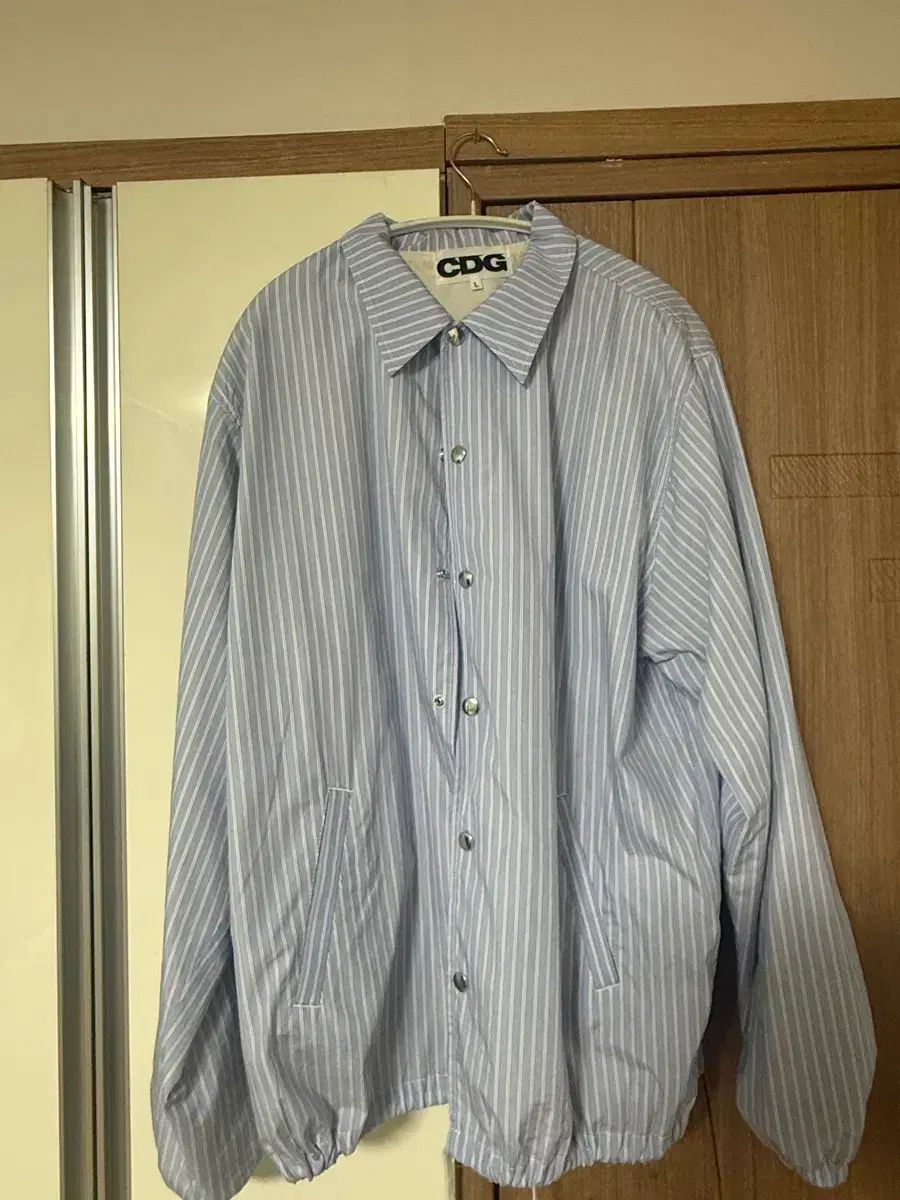 CDG コーチ ジャケット コットン ストライプ - メルカリ