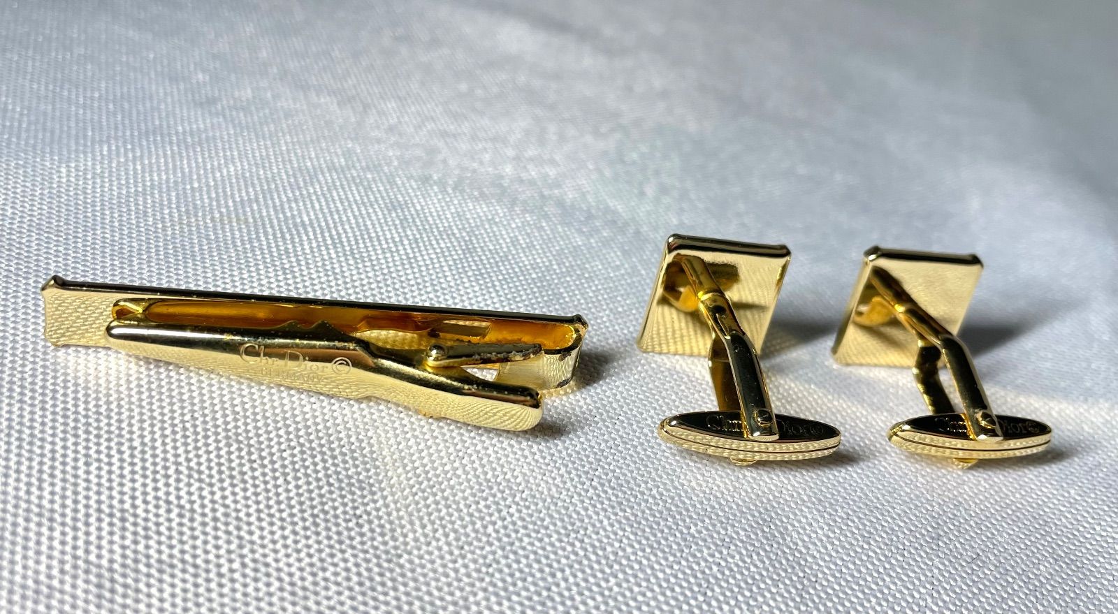 Dior ディオール CDロゴ ヴィンテージ スクエアカフス ネクタイピン