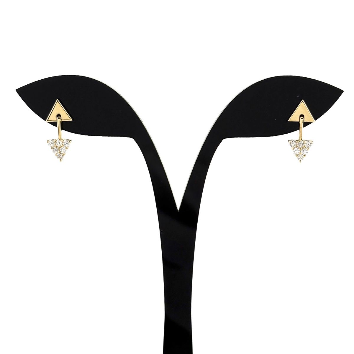 メレダイヤ デザインピアス YG イエローゴールド ピアス K 18 750 ダイヤモンド レディース