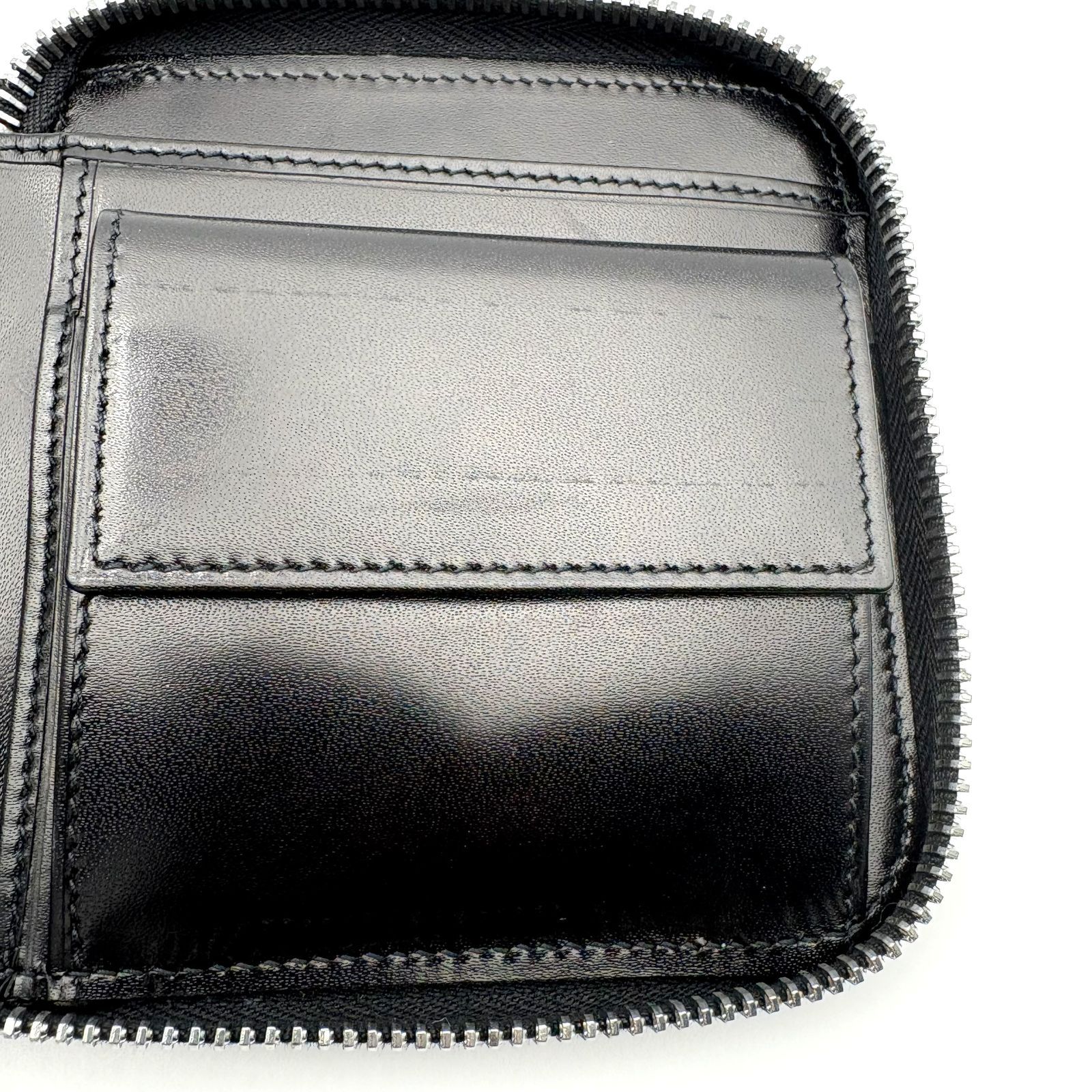 美品 】BVLGARI ブルガリ ロゴマニア デニム ラウンドファスナー 二