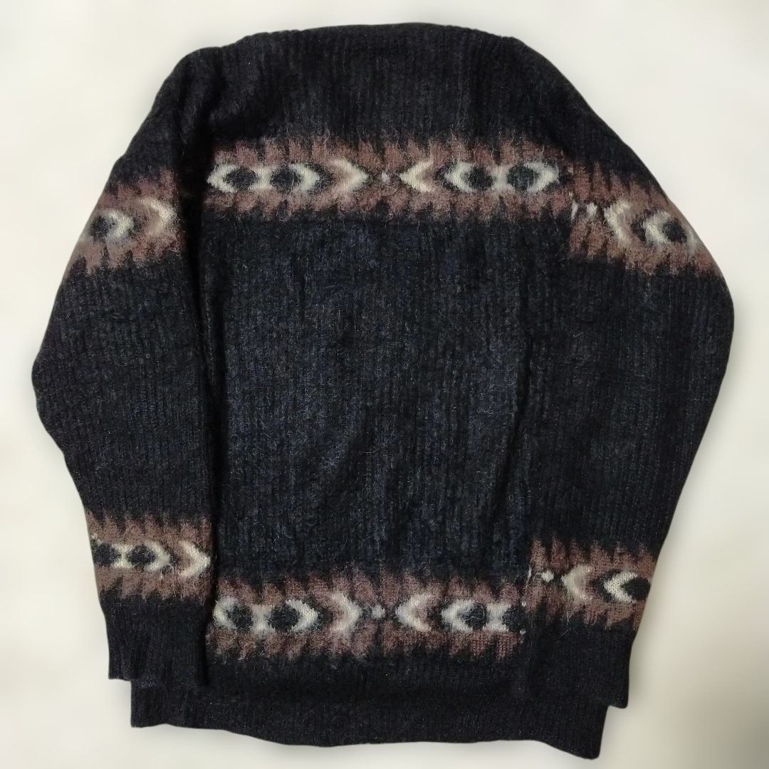 モヘヤカーディガン ブラック