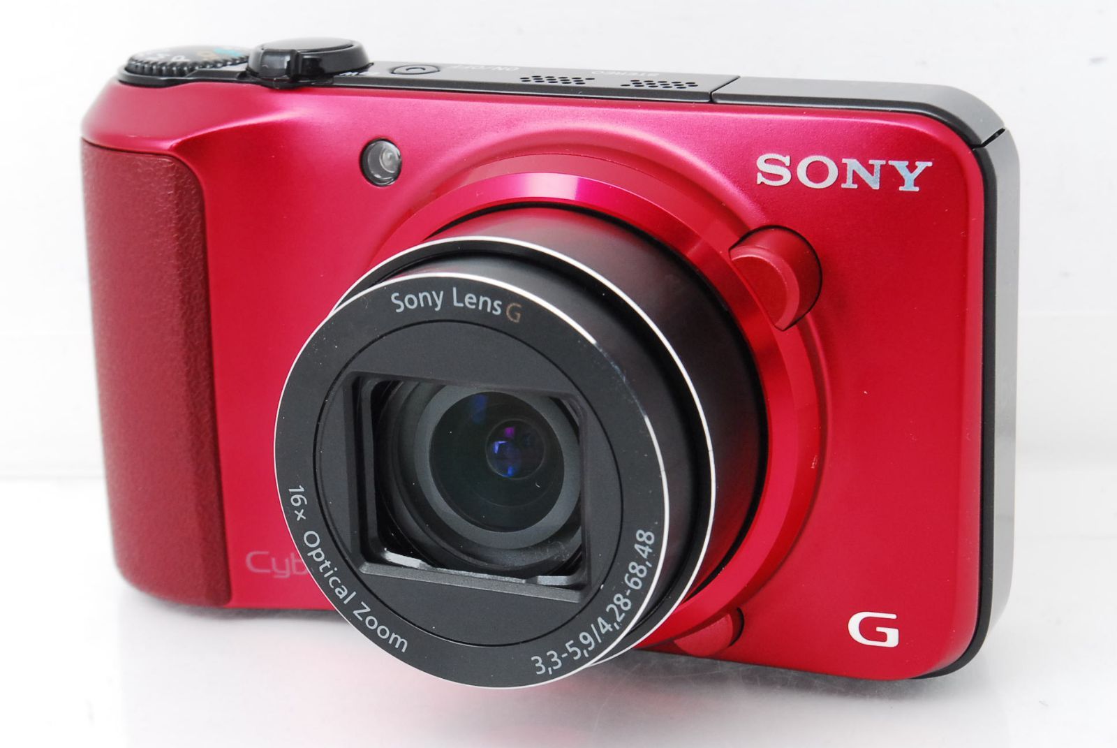 ★16倍ズーム搭載☆手ぶれ補正付き！鮮やかレッド★ソニー SONY DSC-HX10V★