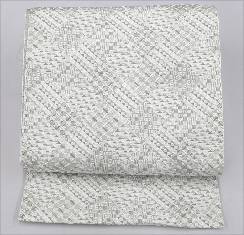 未仕立 博多帯 琥珀織 誠之輔 八寸名古屋帯 C 1-1 仕立代込み