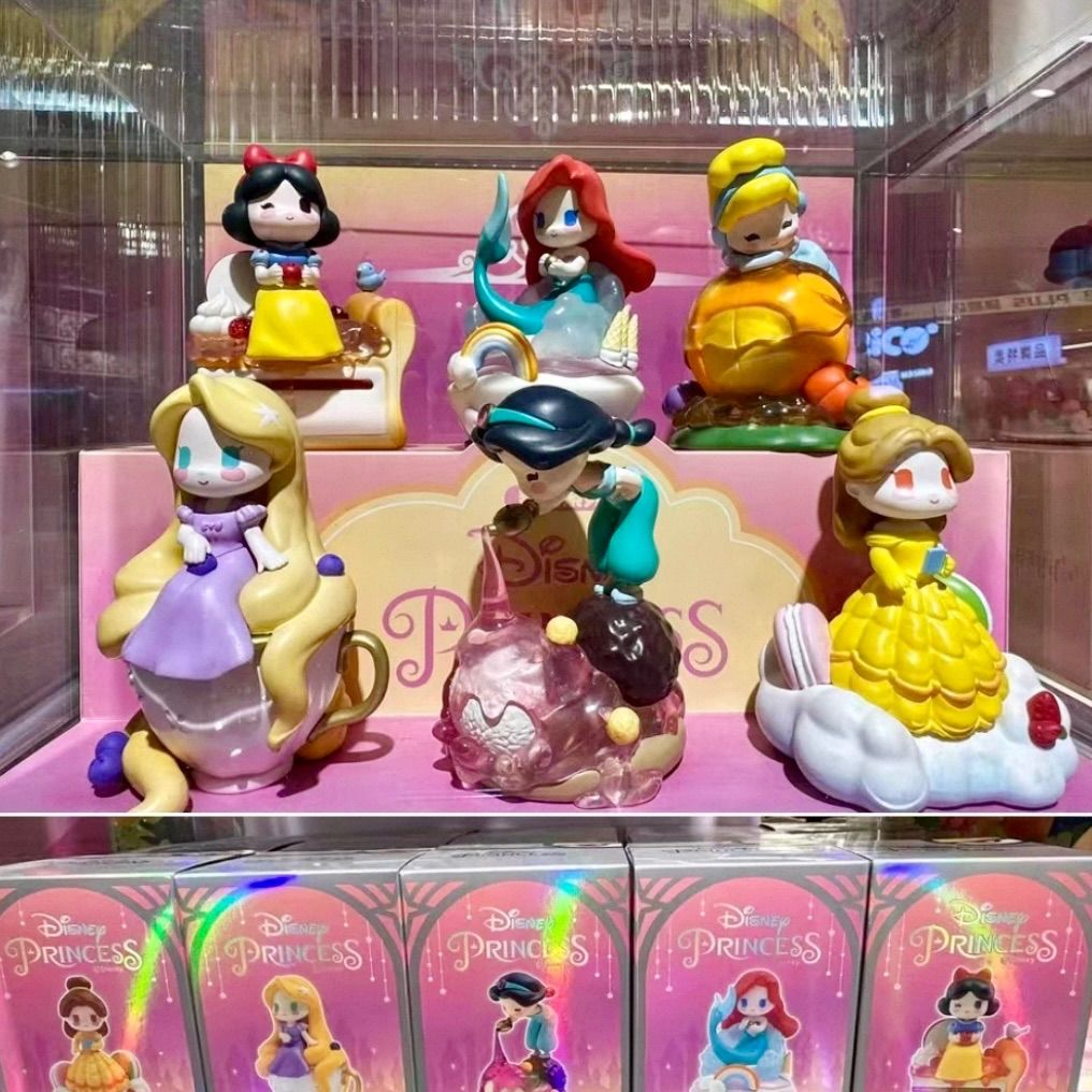 6種セット 52 TOYS ディズニープリンセス フィギュア D baby デザート スイーツ シリーズ アリエル ラプンツェル シンデレラ ベル ジャスミン 白雪姫 figure ゴニトイズ Disney ディズニー プリンセス