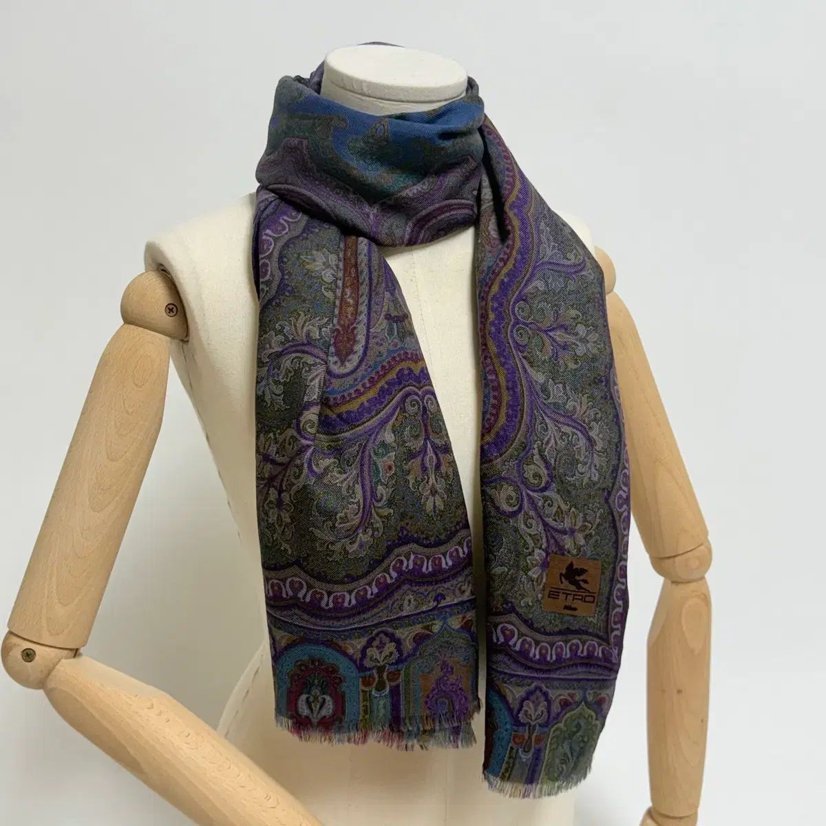 エトロ ETRO ペイズリー ウールシルク マフラー スカーフ - メルカリ