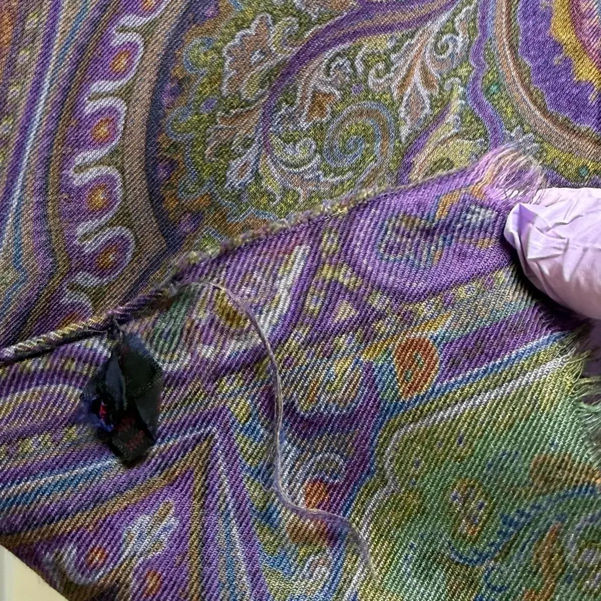 エトロ ETRO ペイズリー ウールシルク マフラー スカーフ - メルカリ