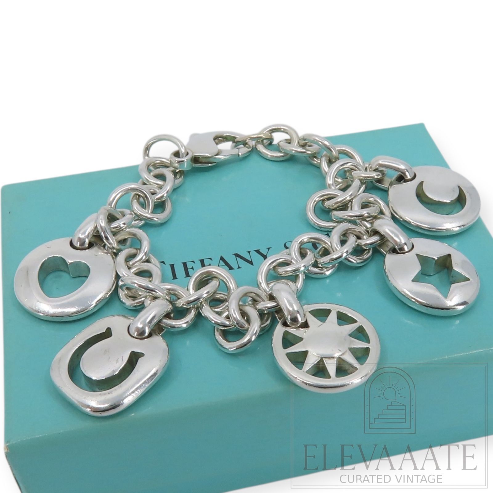 美品 Tiffany&Co. ティファニー 5 アイコン チャーム シルバー