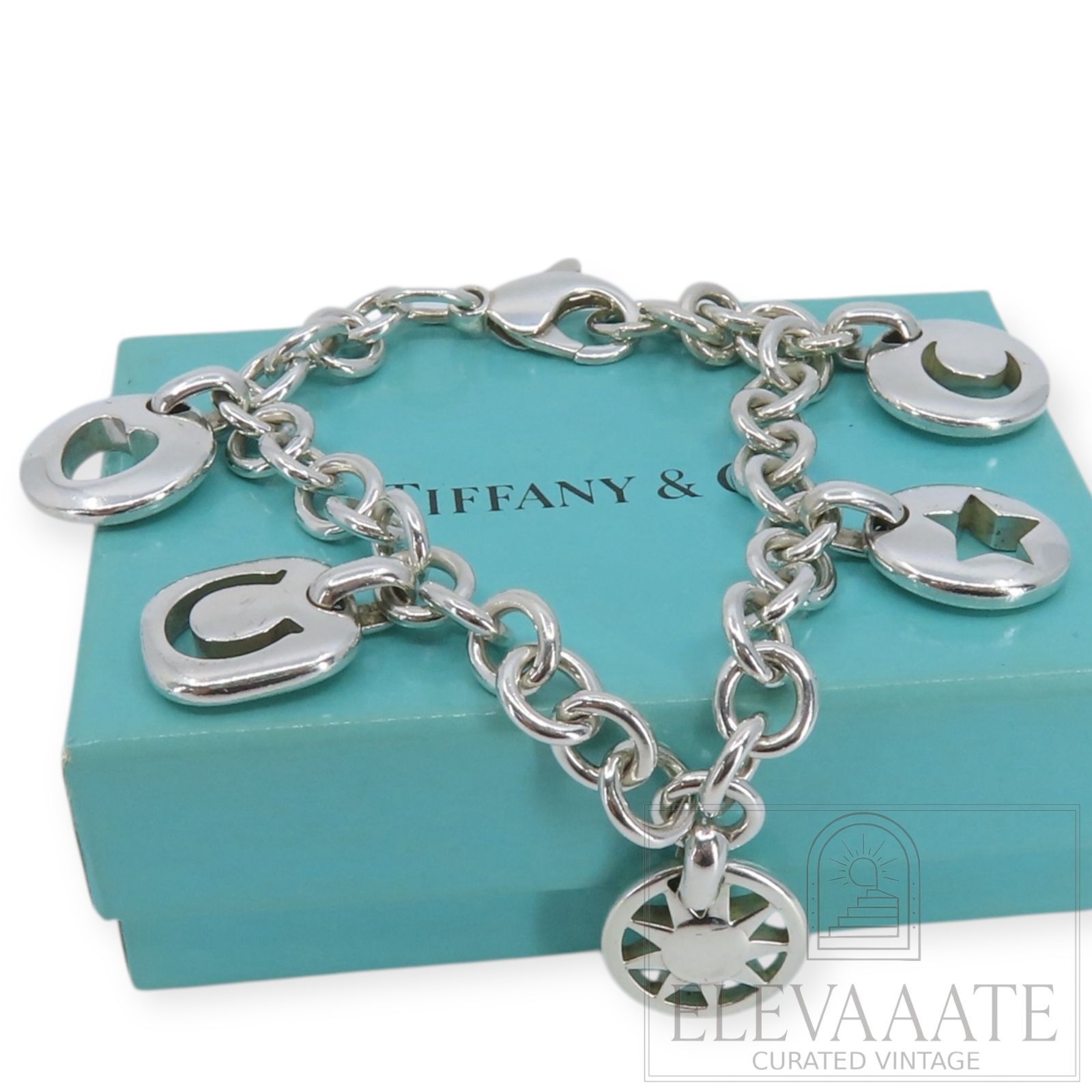 美品 Tiffany&Co. ティファニー 5 アイコン チャーム シルバー 