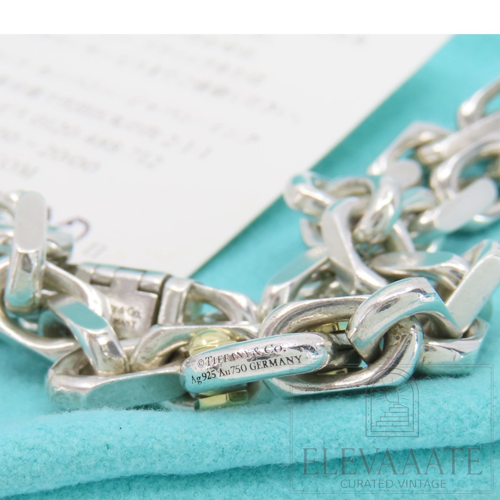 希少 美品 Tiffany&Co. ティファニー メイカーズ チェーン ゴールド