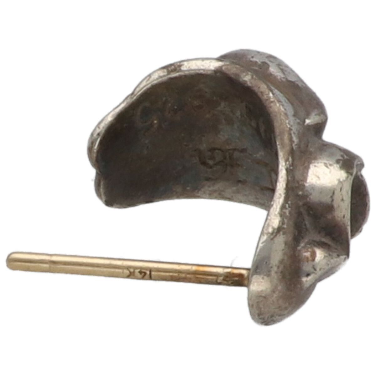 中古】 CHROME HEARTS クロムハーツ カーブド ティアドロップ ピアス