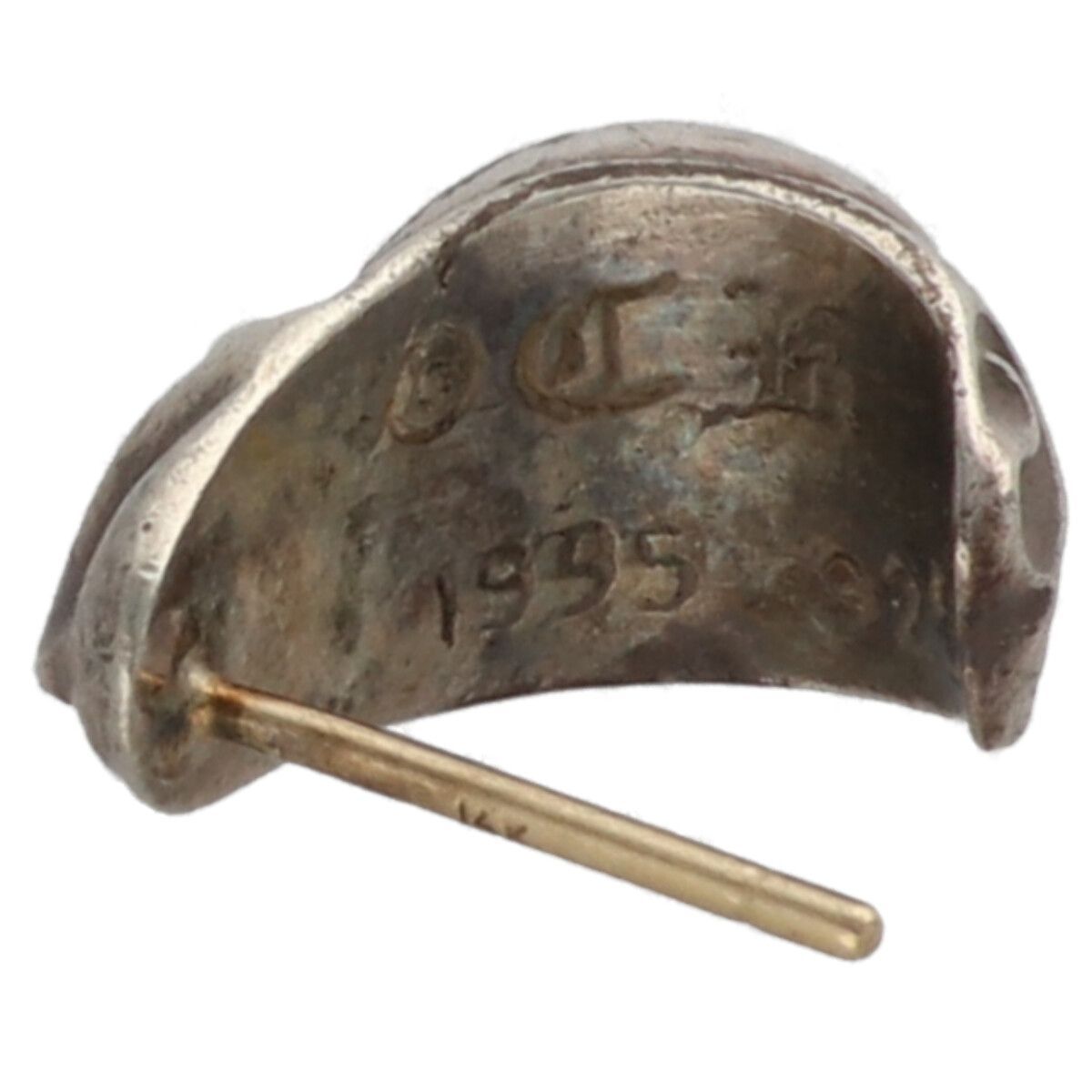 中古】 CHROME HEARTS クロムハーツ カーブド ティアドロップ ピアス