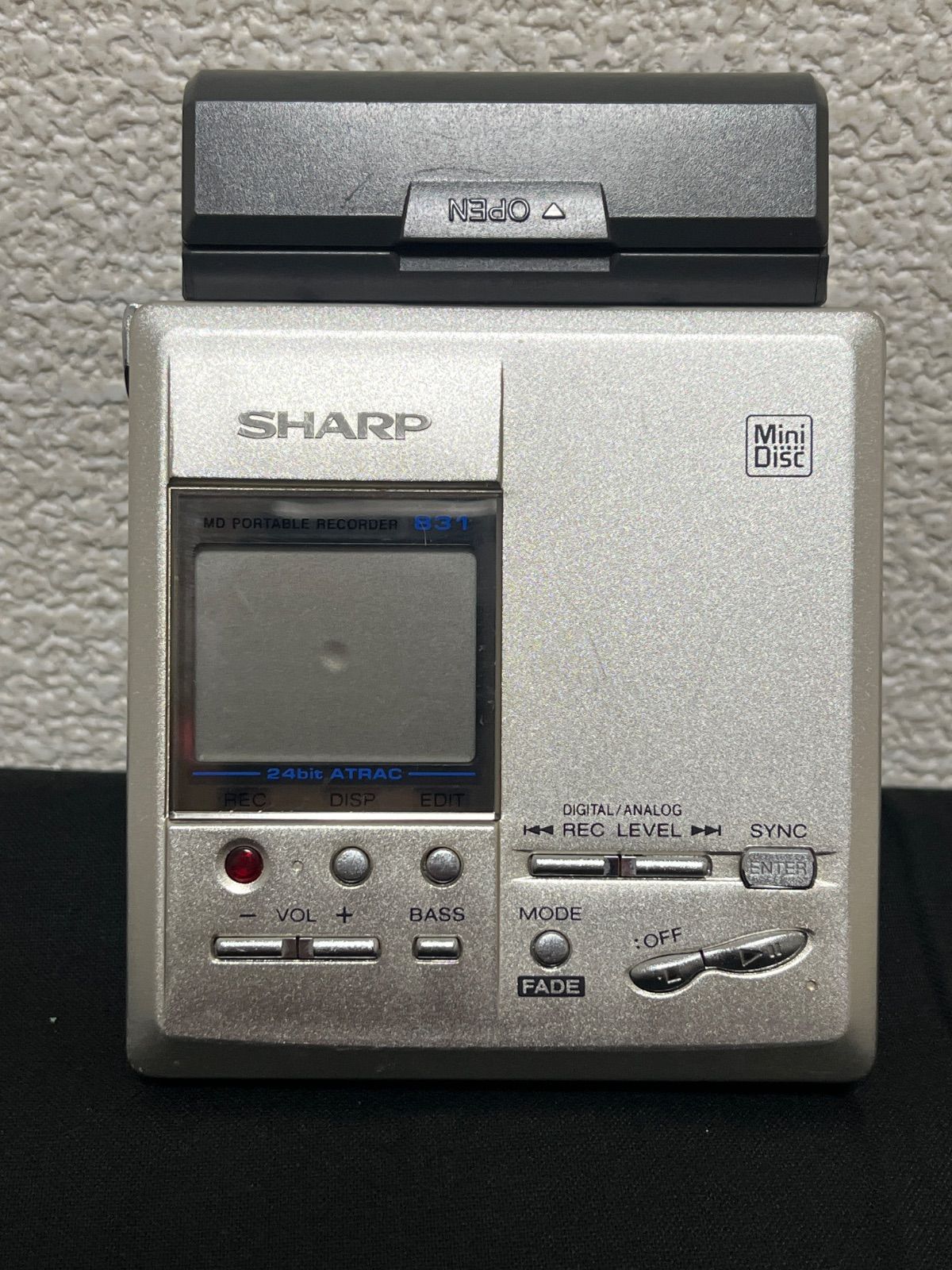 SHARP MD ポータブルレコーダー MD-MT831-S - メルカリ