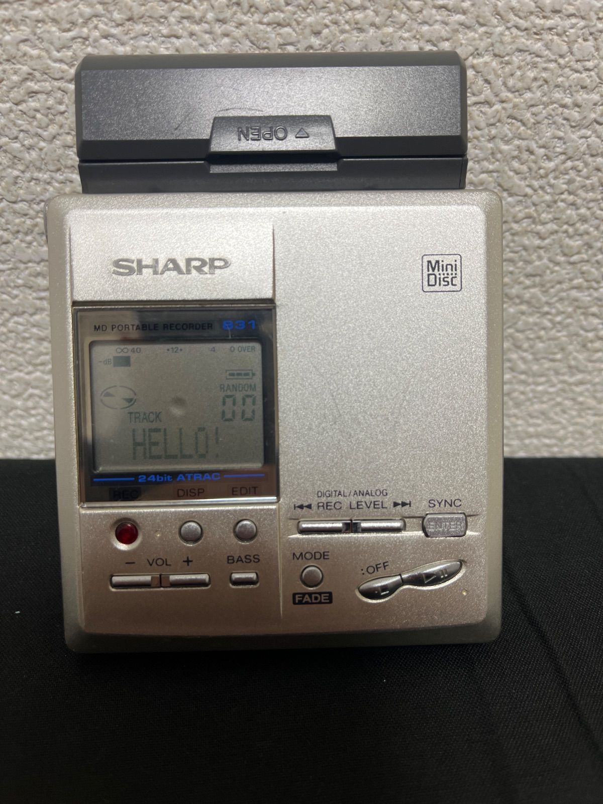 SHARP MD ポータブルレコーダー MD-MT831-S - メルカリ