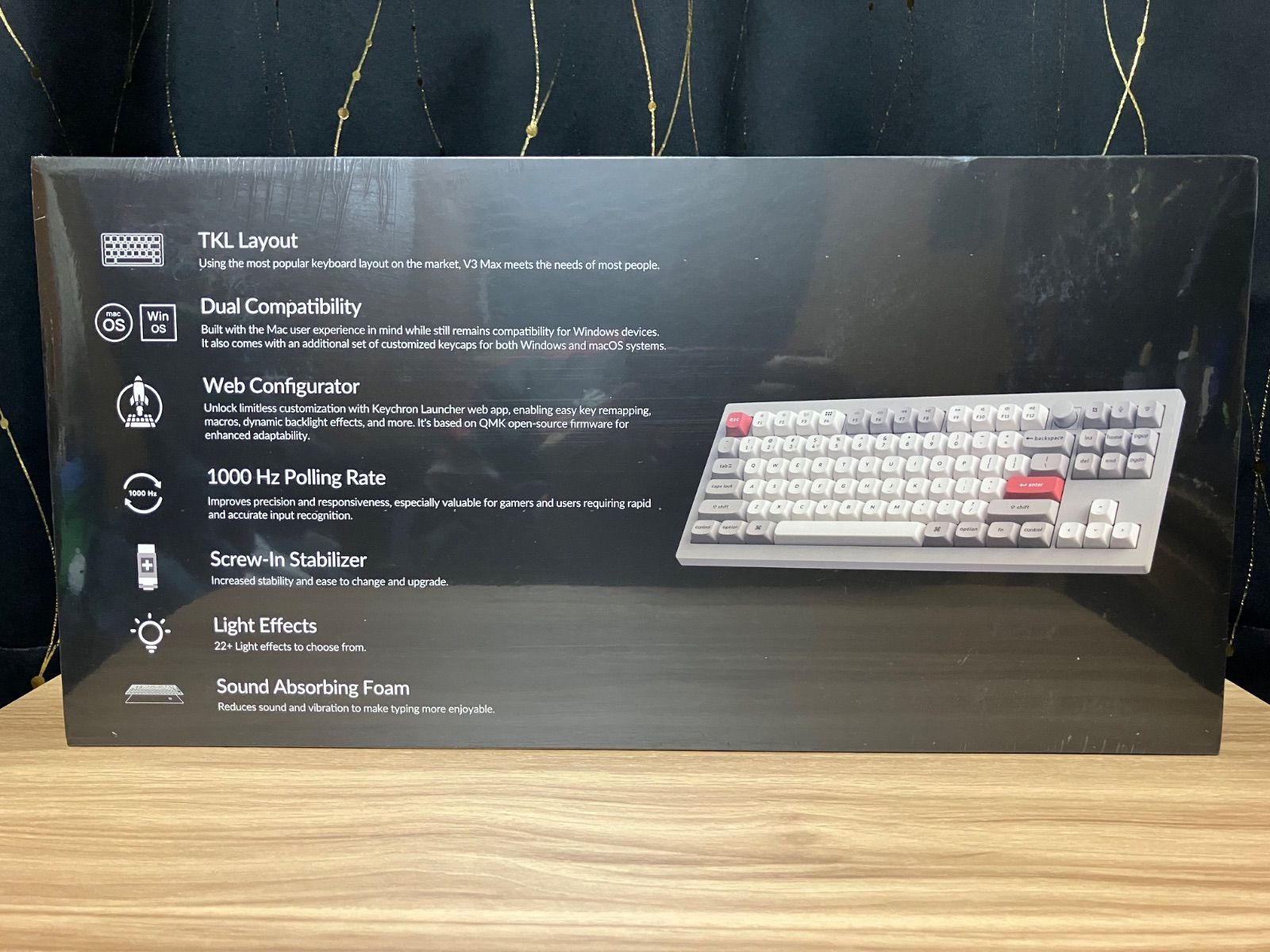 Keychron V 3 MAX QMK VIA 日本語配列 ホットスワップ Gateron Jupiter スイッチ 赤軸