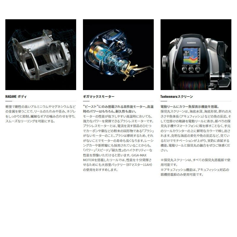 シマノ 電動リール ビーストマスター MD 6000 22年モデル 電動リール