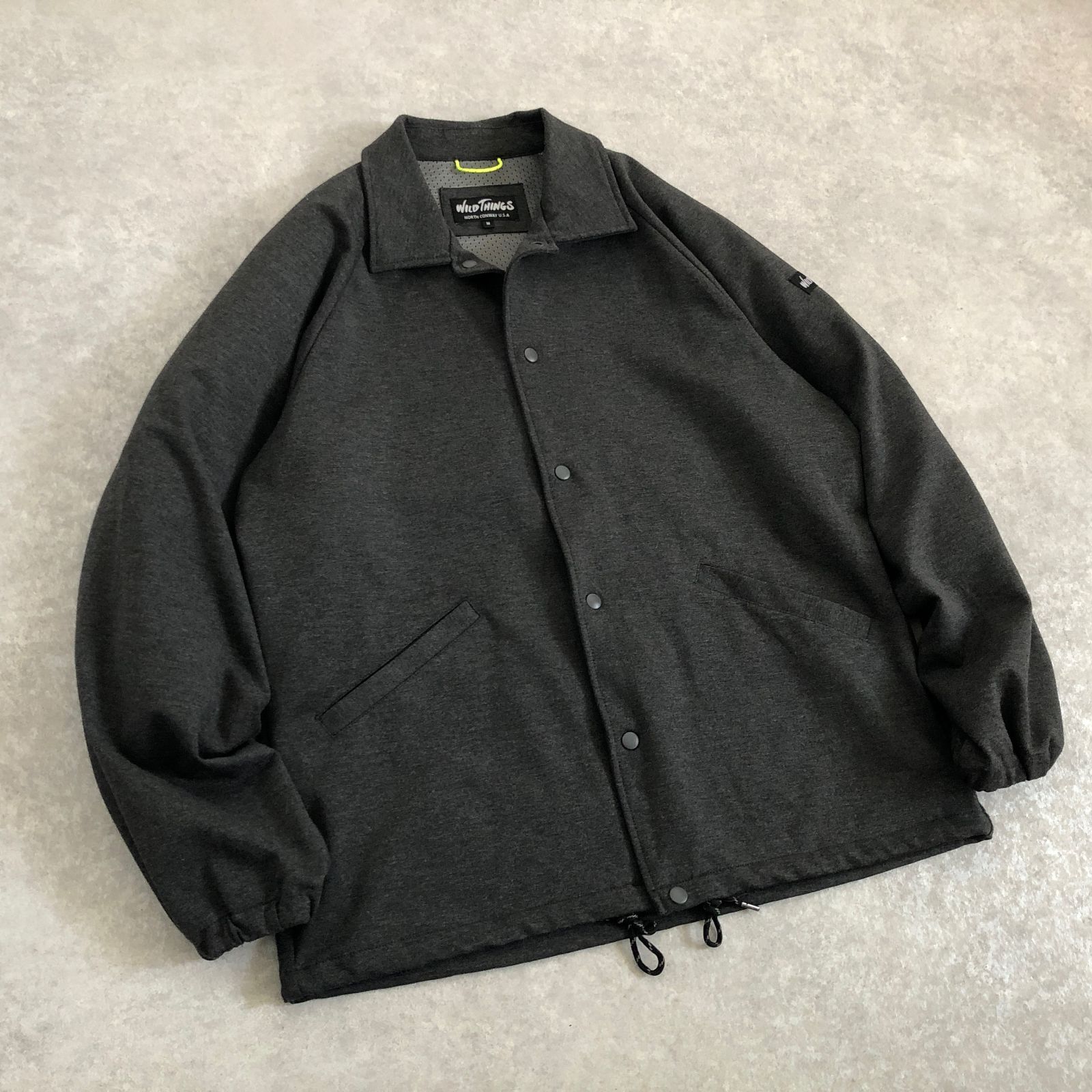 定価1.6万 WILD THINGS ストレッチナイロン素材 コーチ ジャケット