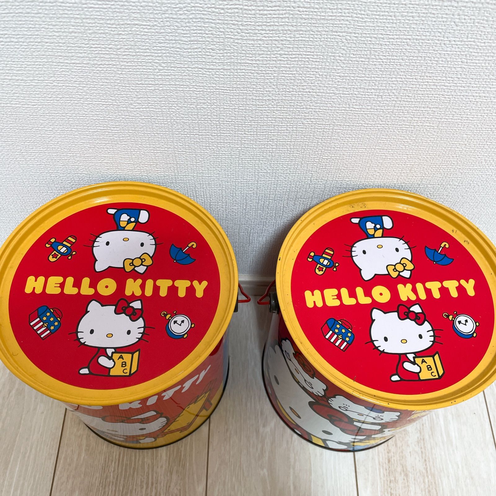 Sanrio Hello Kitty サンリオ ハローキティ 2個セット ファンシー缶