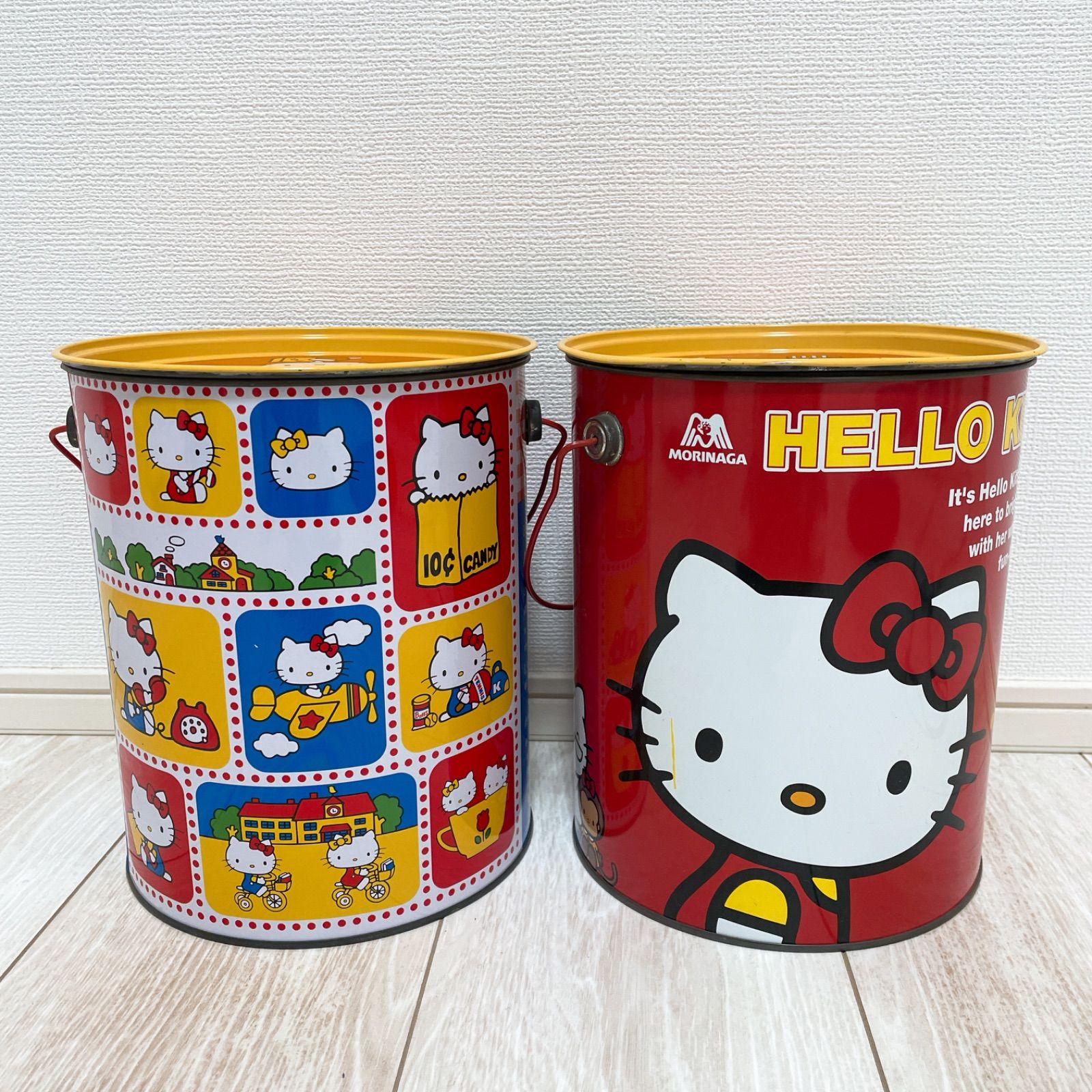 Sanrio Hello Kitty サンリオ ハローキティ 2個セット ファンシー缶