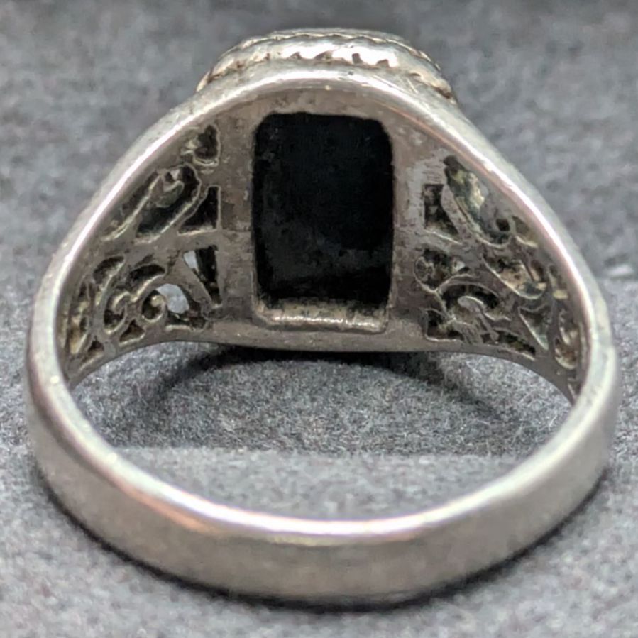 希少　ヴィンテージ　リング　アンティーク　クロス　シグネット　アメリカ　925 ql-r-33-s_0.jpg