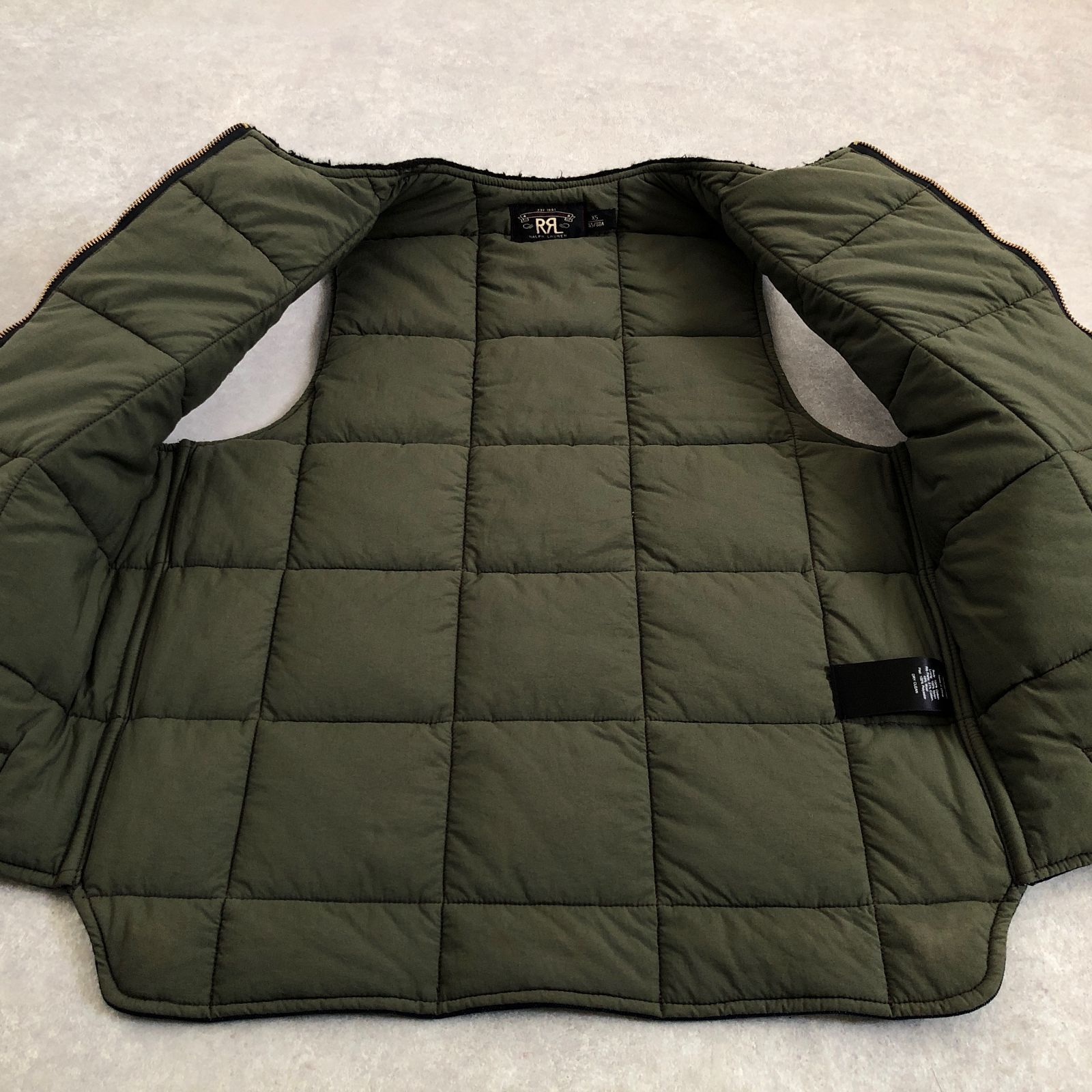 RRL デニムキルティングベスト NEW【RRL RALPH LAUREN】キルテッド インディゴ デニム ベスト (RRL