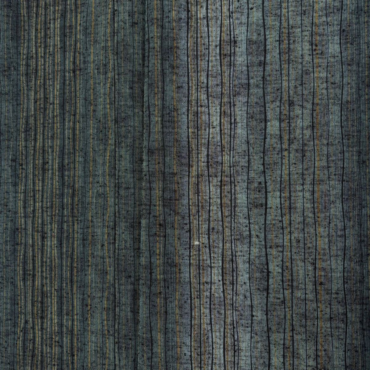 美品】 紬 身丈160.5cm 裄丈66cm M 袷 証紙 縦縞 深緑 正絹 秀品