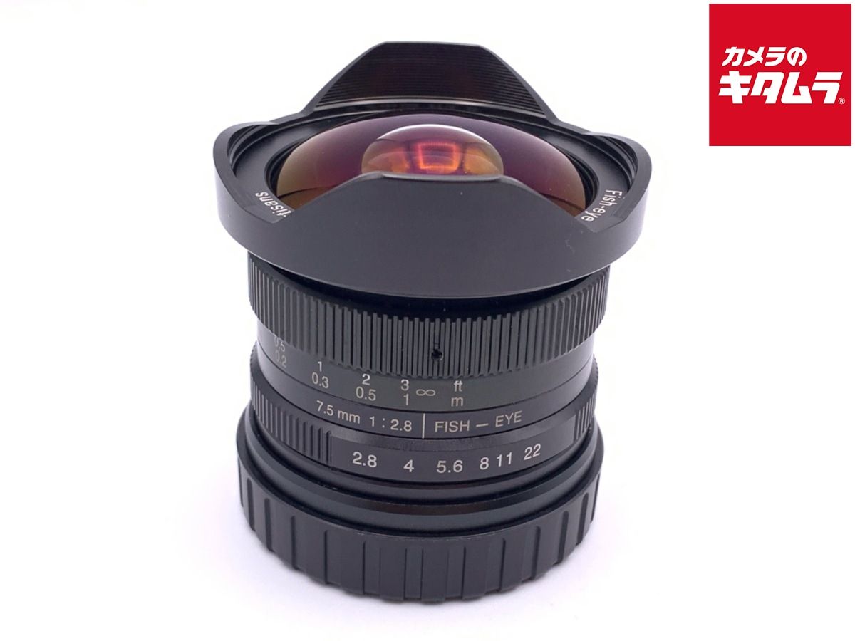 良品】 七工匠 購入 7Artisans 75MB2 7.5mmF2.8 Fish-eye2 キヤノンEF-M